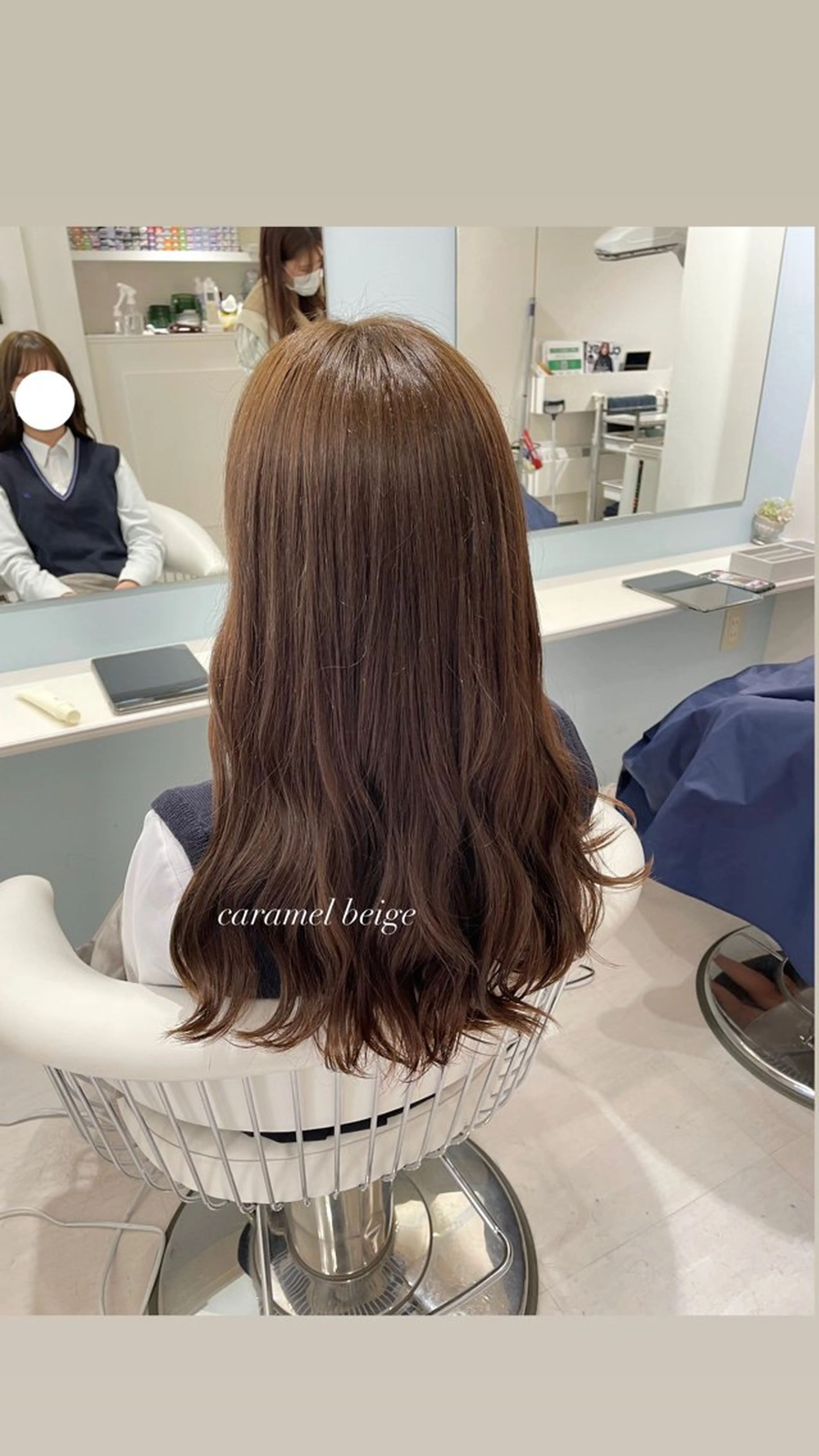 ロング ヘアカラー ParveMix 宮﨑 梨里のヘアスタイル