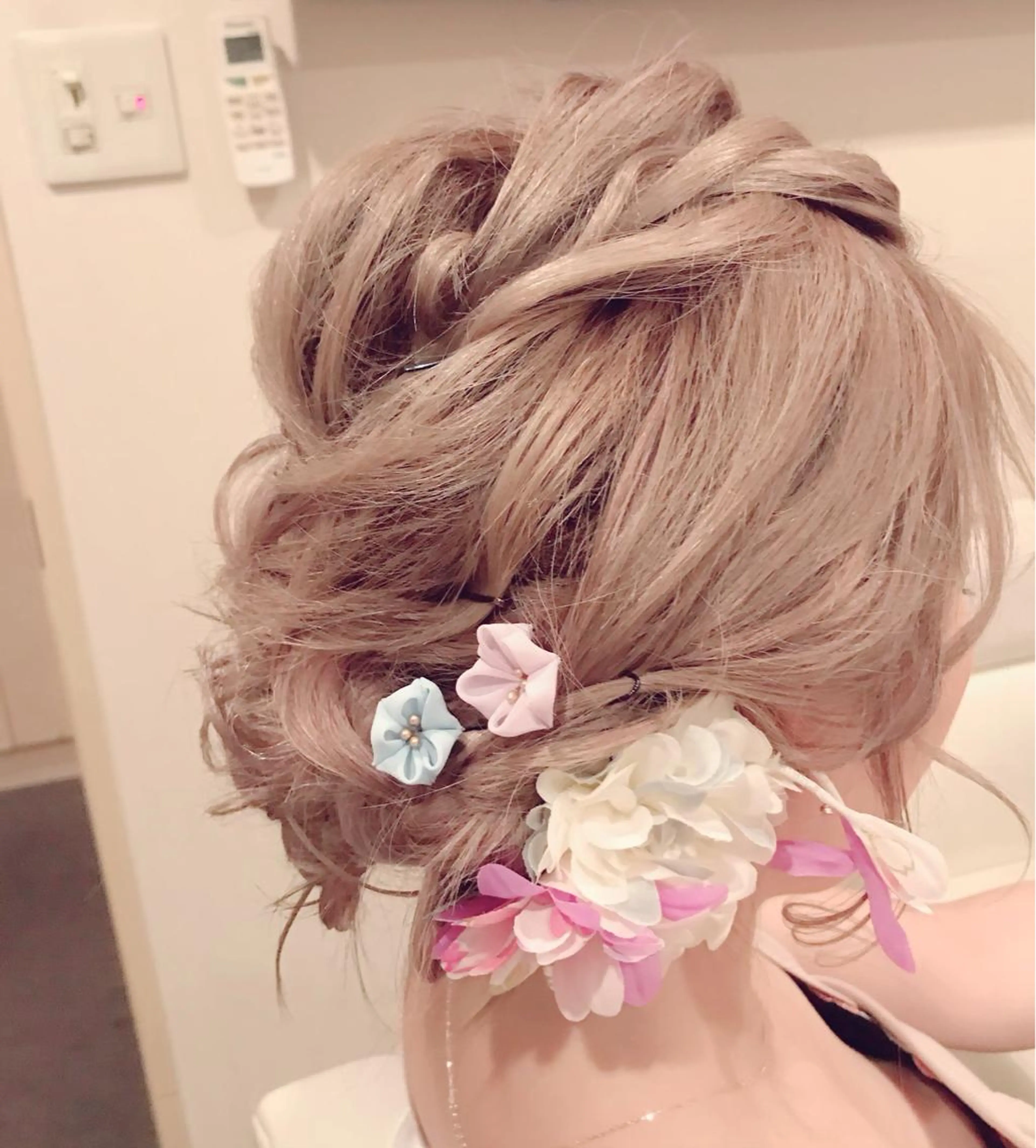 セミロング ヘアアレンジ 浴衣 GRANLUSSO 〜グランルッソ駅前店所属・木口 嘉美のヘアスタイル