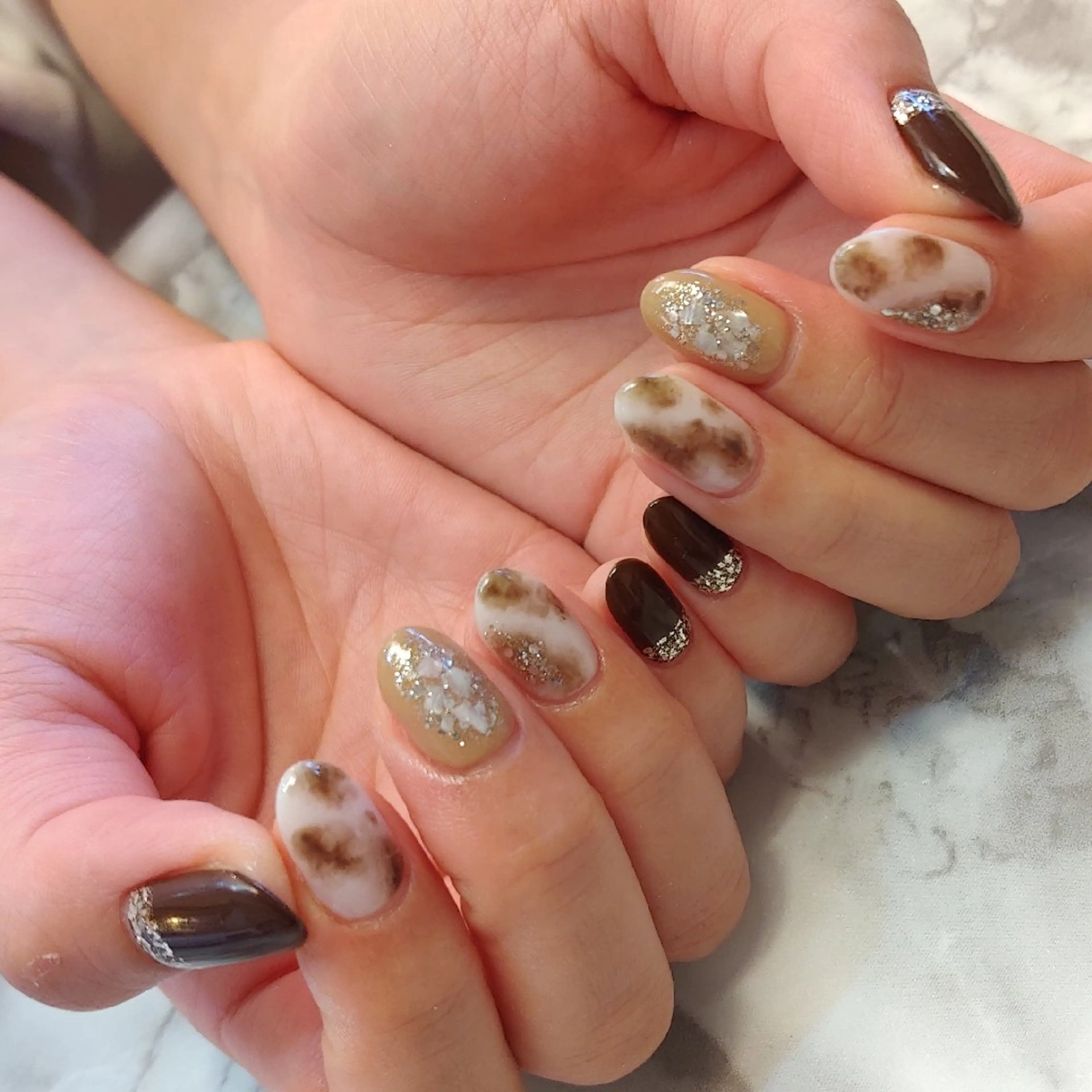 ネイル ニュアンスネイル ジェヌインネイル 河内のネイルデザイン