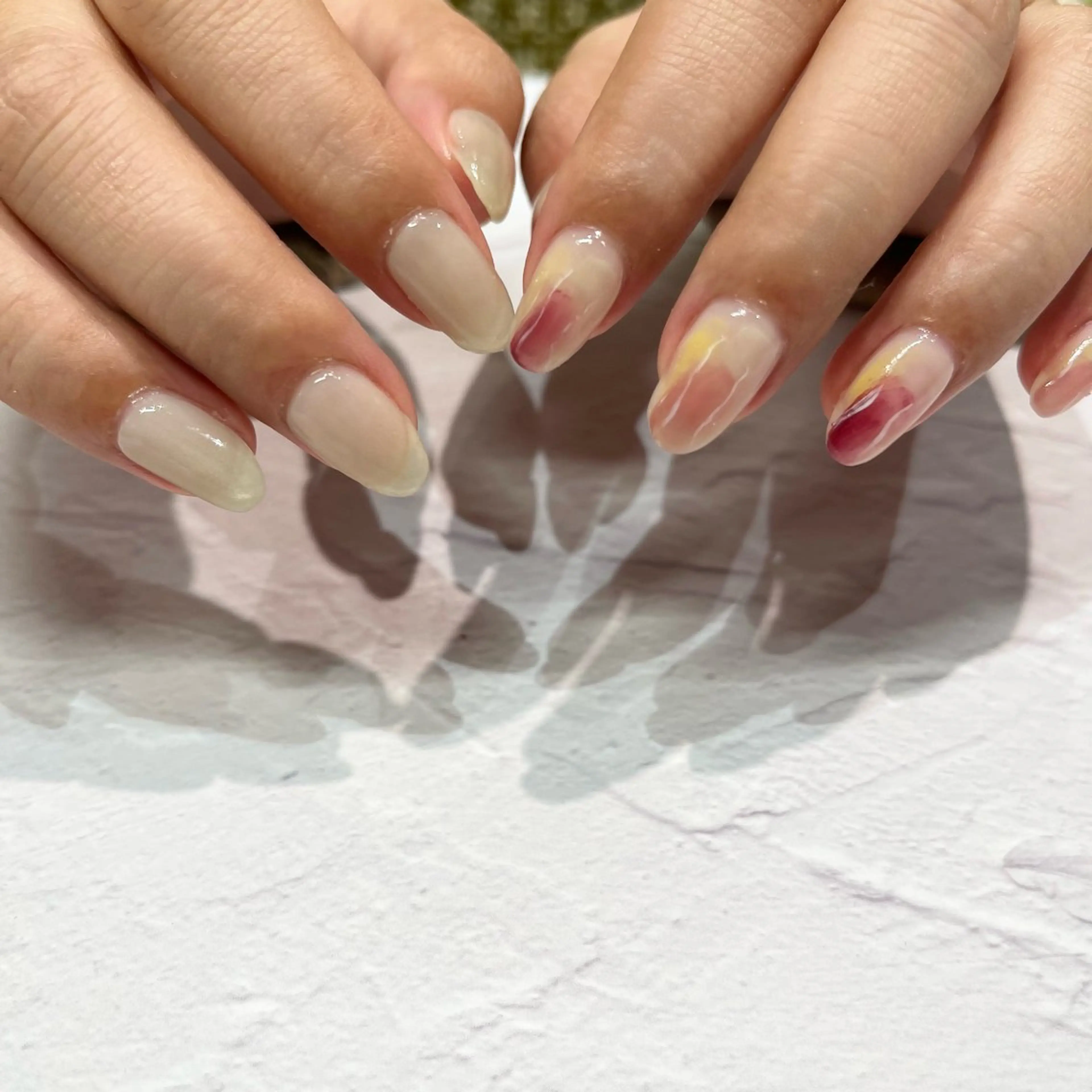 ネイル ハンドネイル nail&care salon soa所属・soa/美容液ケアで 自爪を育てるネイルのネイルデザイン