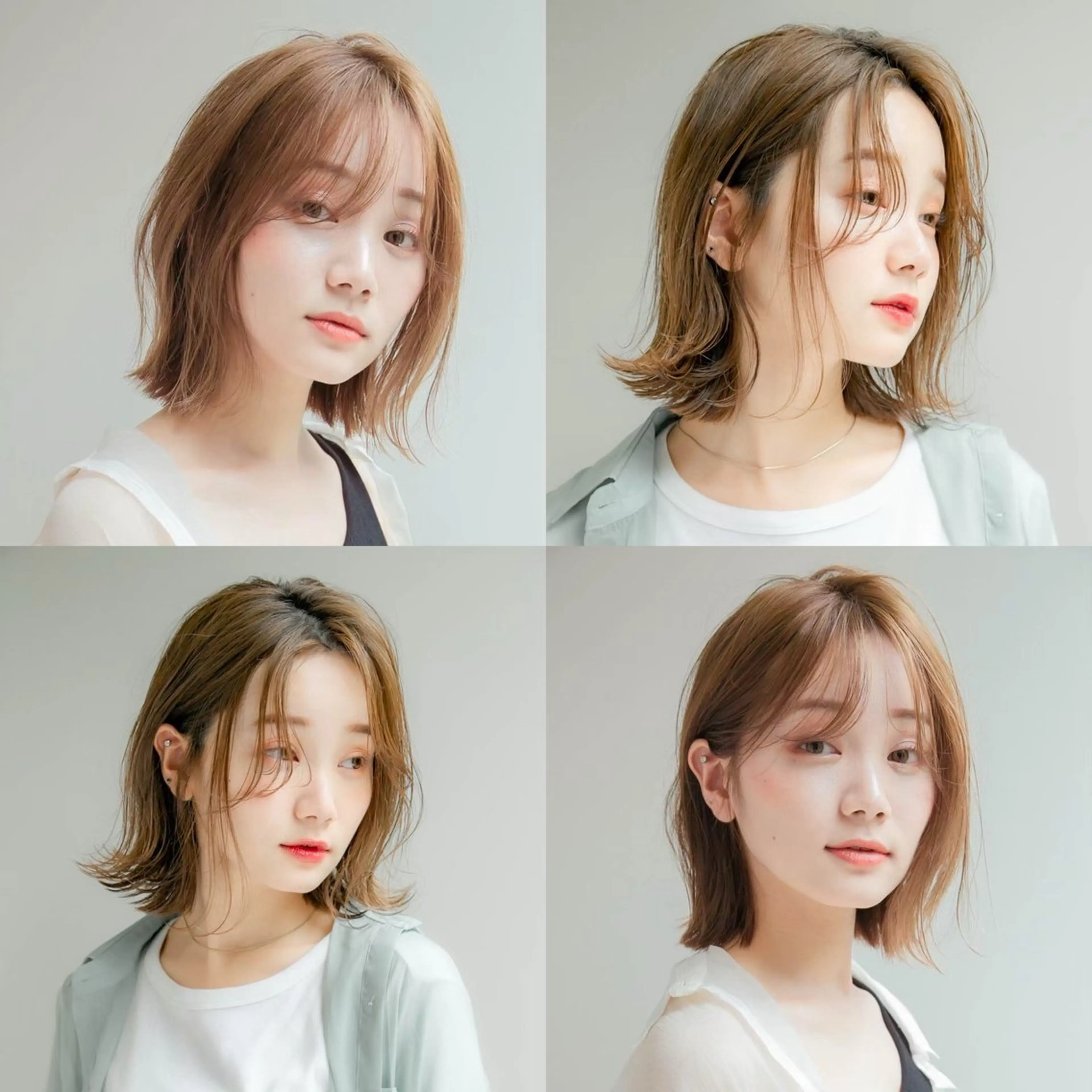 ショート カラー カット ヘアカラー トリートメント 韓国/ボブ/レイヤー /髪質改善/まさ❣️のヘアスタイル