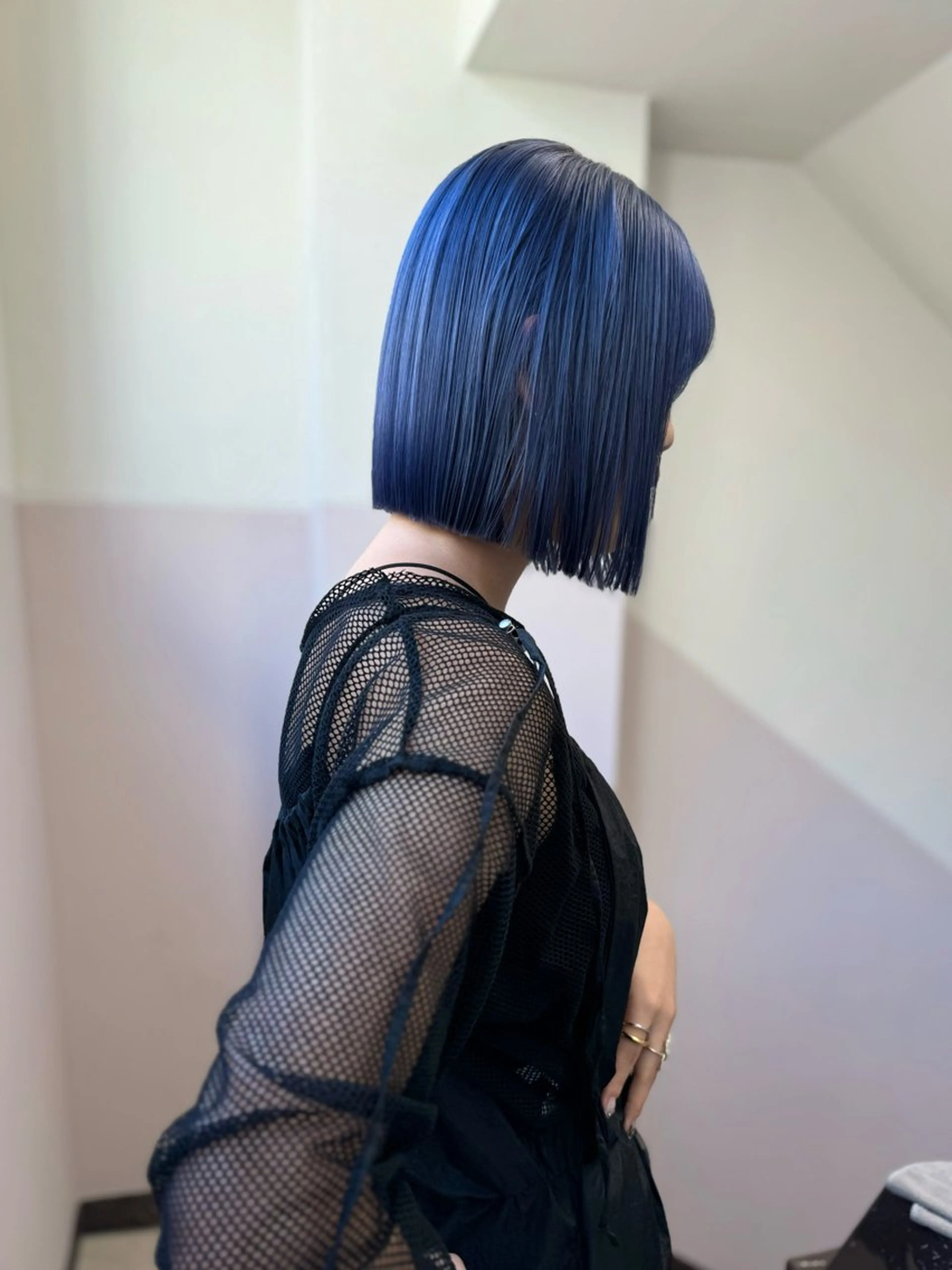 ミディアム オカモト ミユウのヘアスタイル