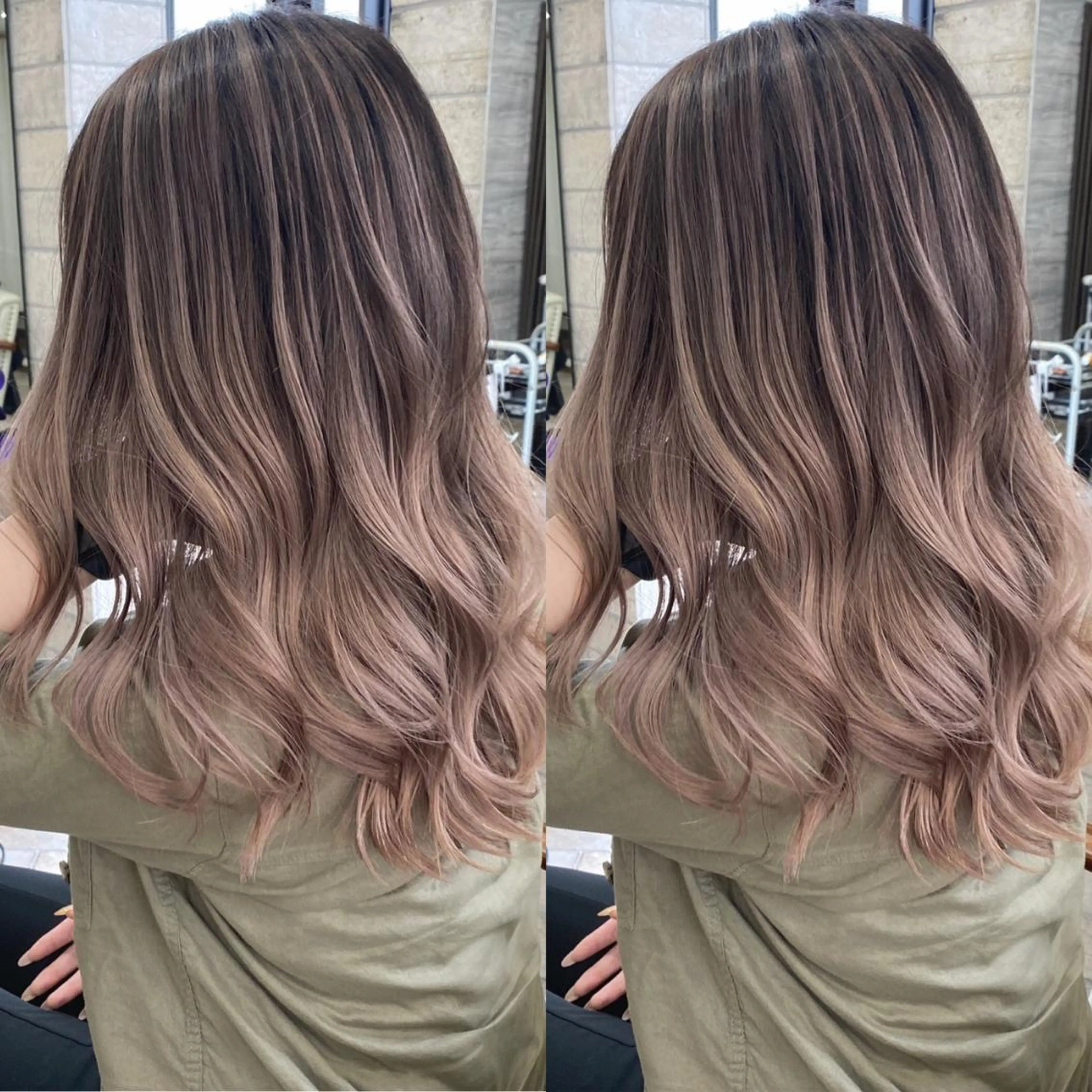 ロング カラー パーマ ヘアアレンジ メンズ キッズ ネイル マツエク・マツパ カット ヘアカラー ハイライト、レイヤー カット/西梅田/中西のヘアスタイル
