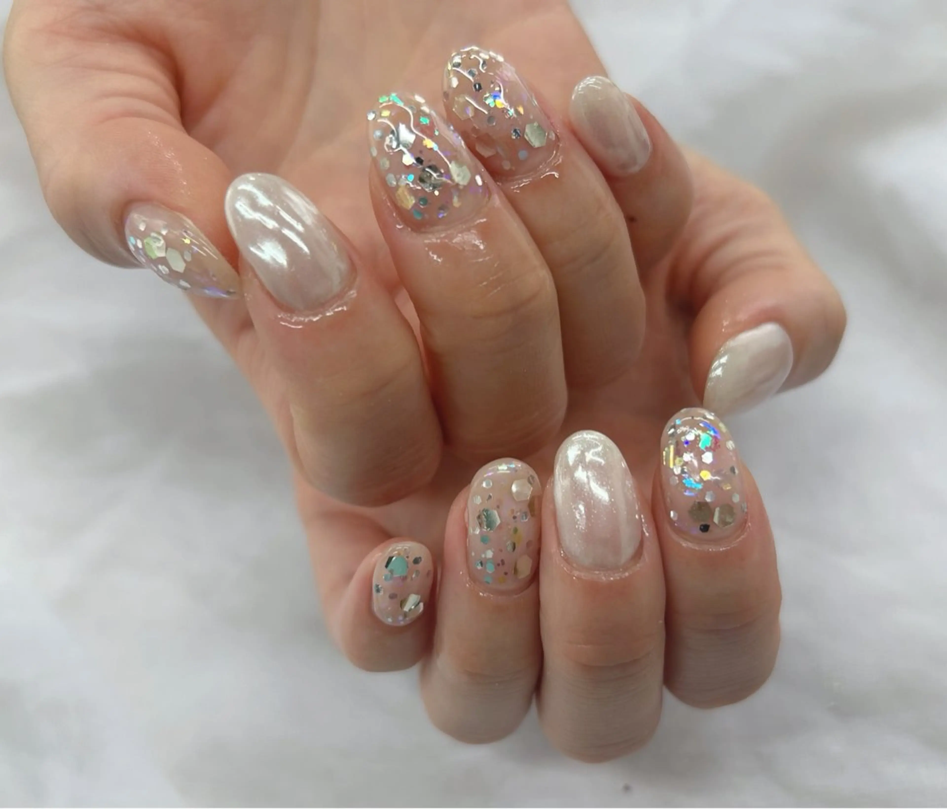 ネイル ホログラムネイル ハンドネイル Nail Salon agré所属・agré ネイルサロン　アグレのネイルデザイン