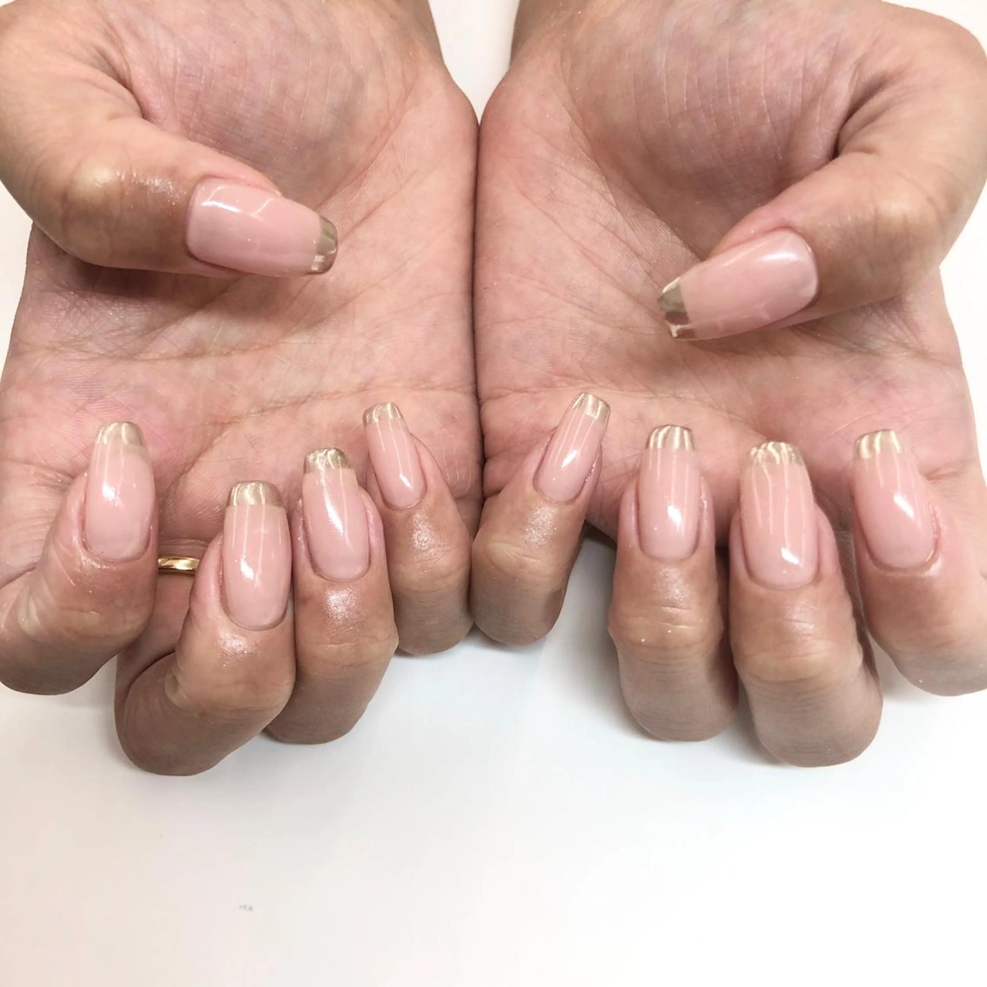 ネイル フレンチネイル ミラーネイル 🎀AYAKO 🎀中韓ネイルのネイルデザイン