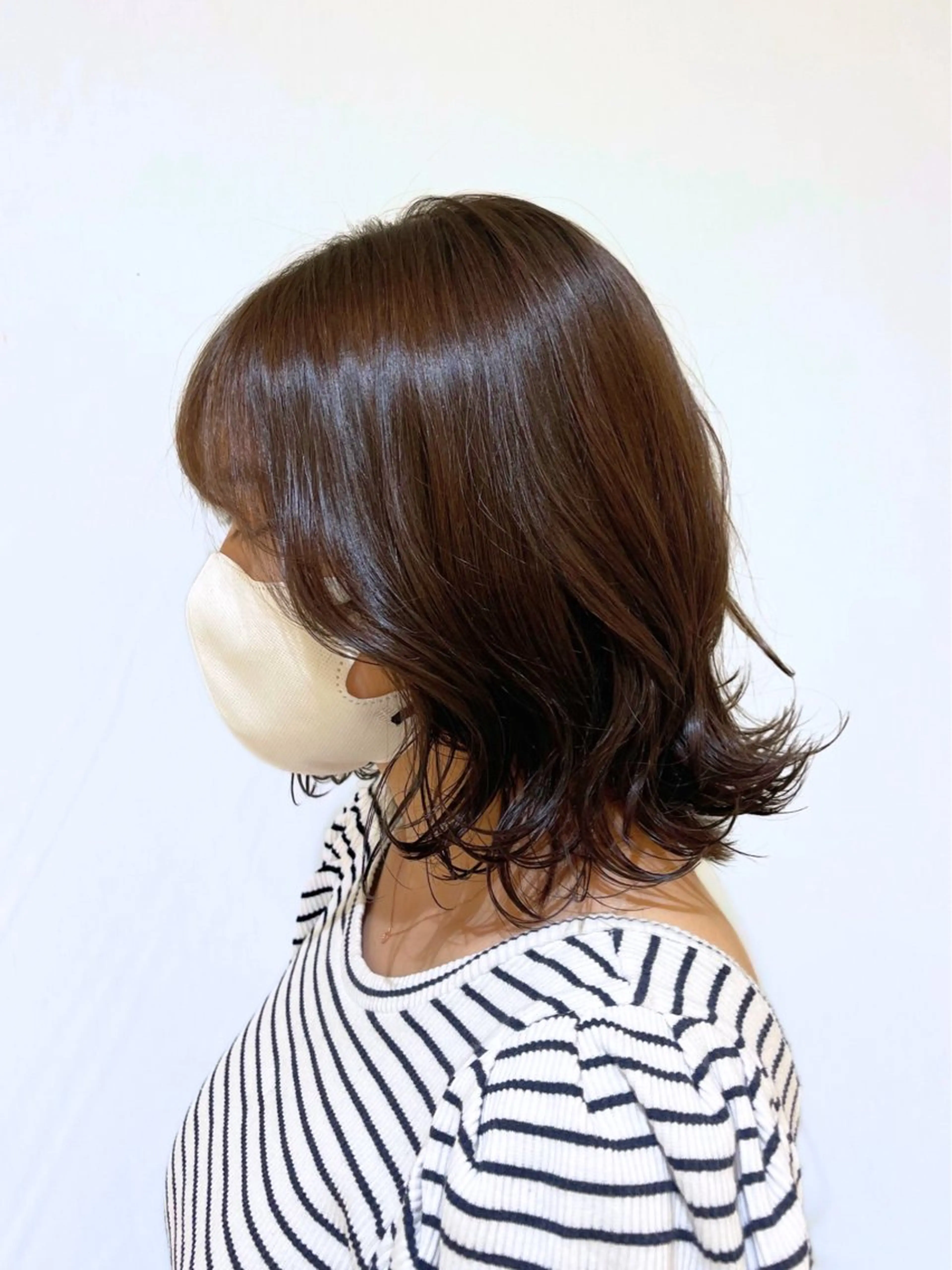 ミディアム カラー ベージュカラー ブリーチ ブリーチなしカラー カット ヘアカラー トリートメント 髪質改善縮毛矯正 💎TOMOのヘアスタイル