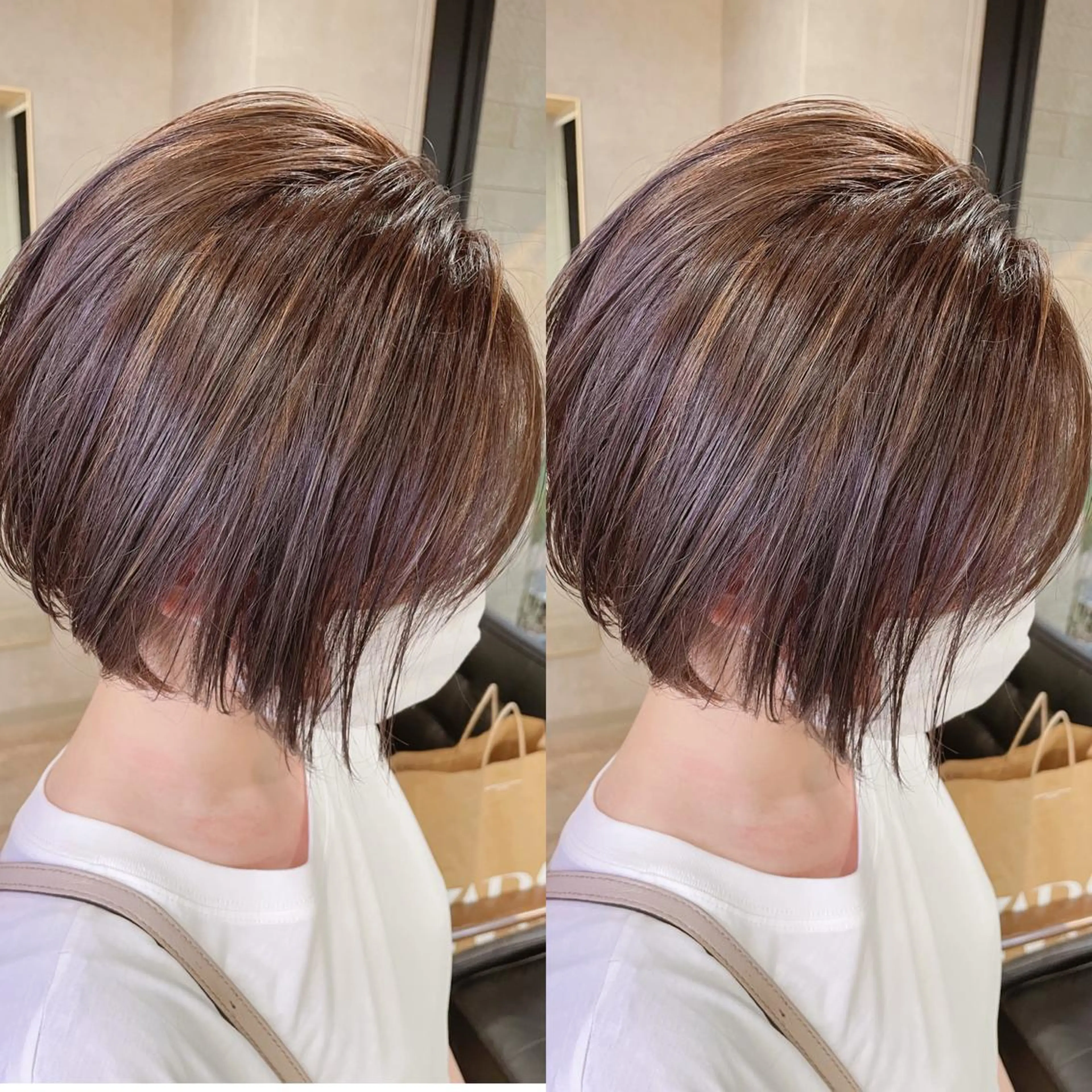 ショート カラー ハイライトカラー ハイライト ショートヘア カット ヘアカラー RIENSリエンス ✂️木村康二✂️のヘアスタイル