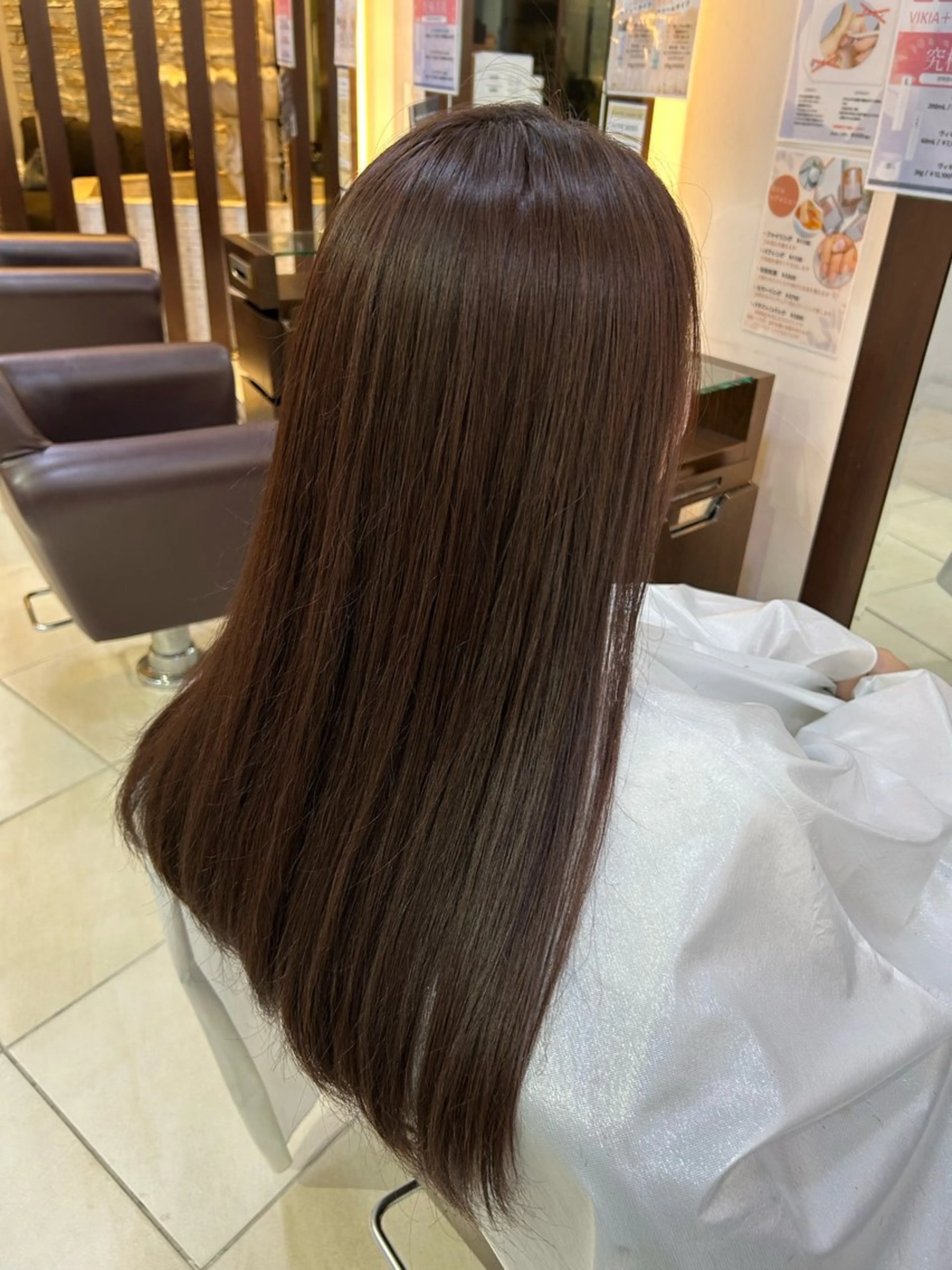 カラー ブラウンカラー ピンクカラー 鈴木 早耶華のヘアスタイル