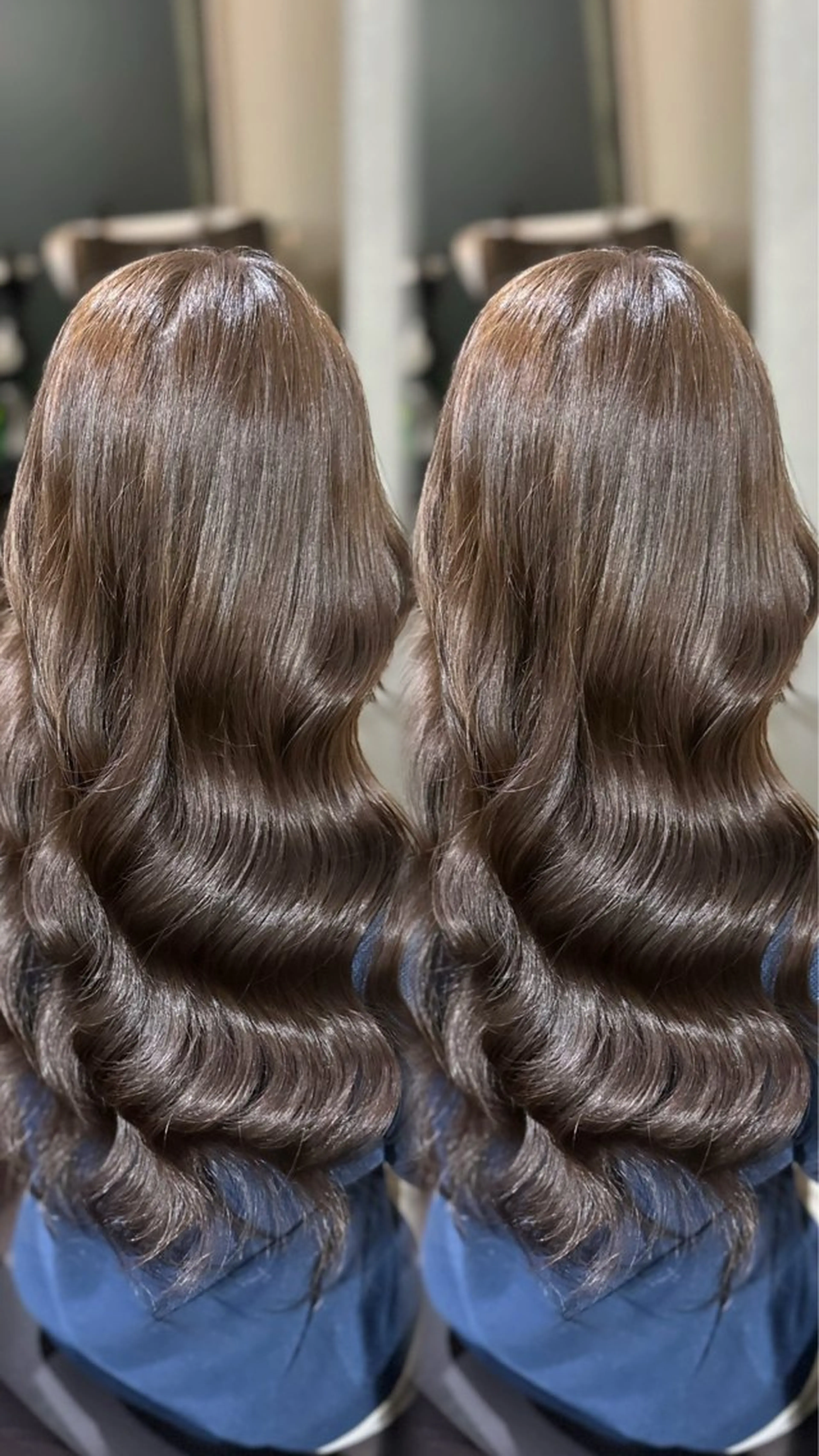 ロング カラー ブラウンカラー ヘアカラー トリートメント 茉音 茉音のヘアスタイル