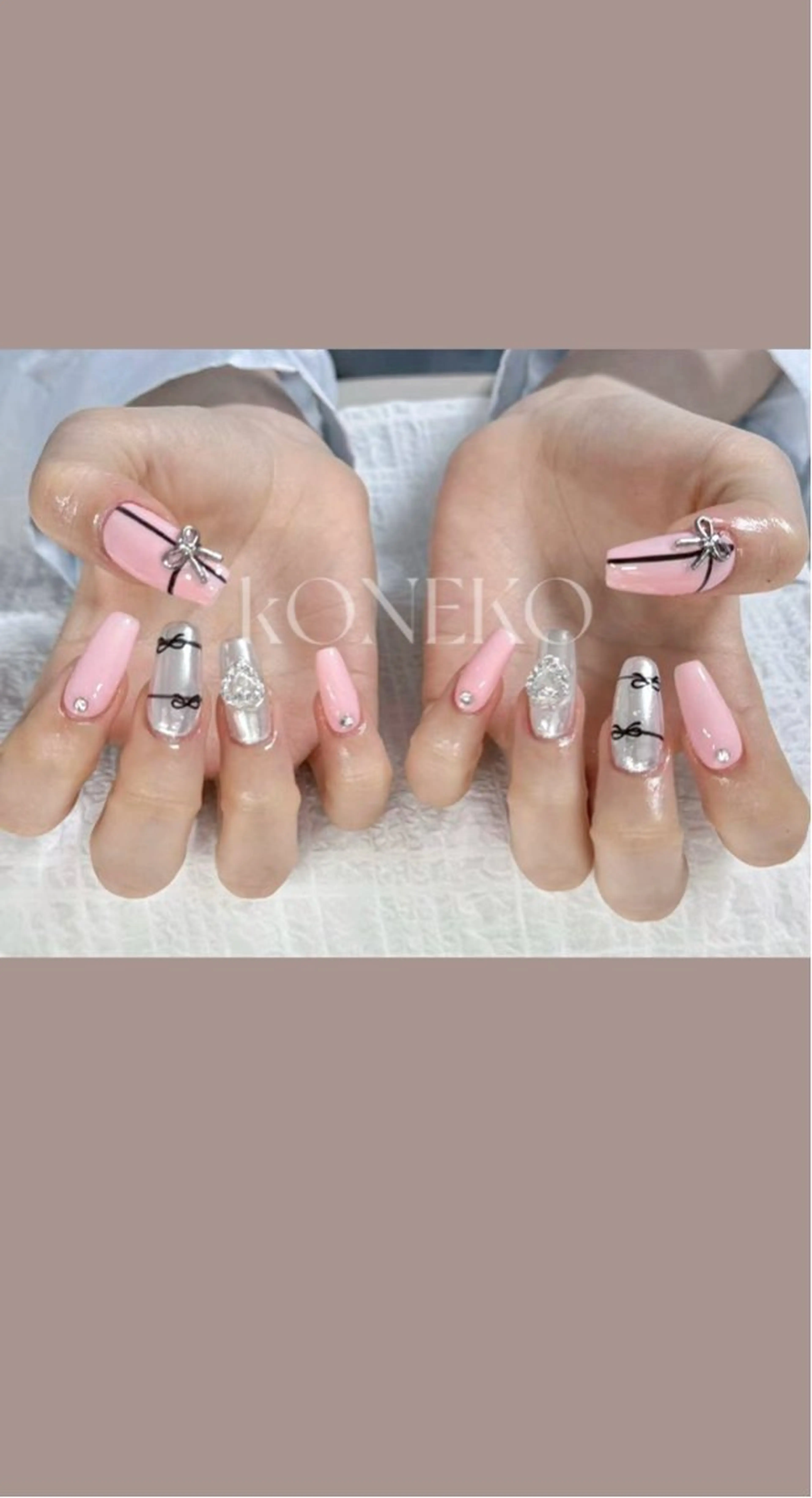 ネイル ハンドネイル コネコネイルサロン モデル用のネイルデザイン