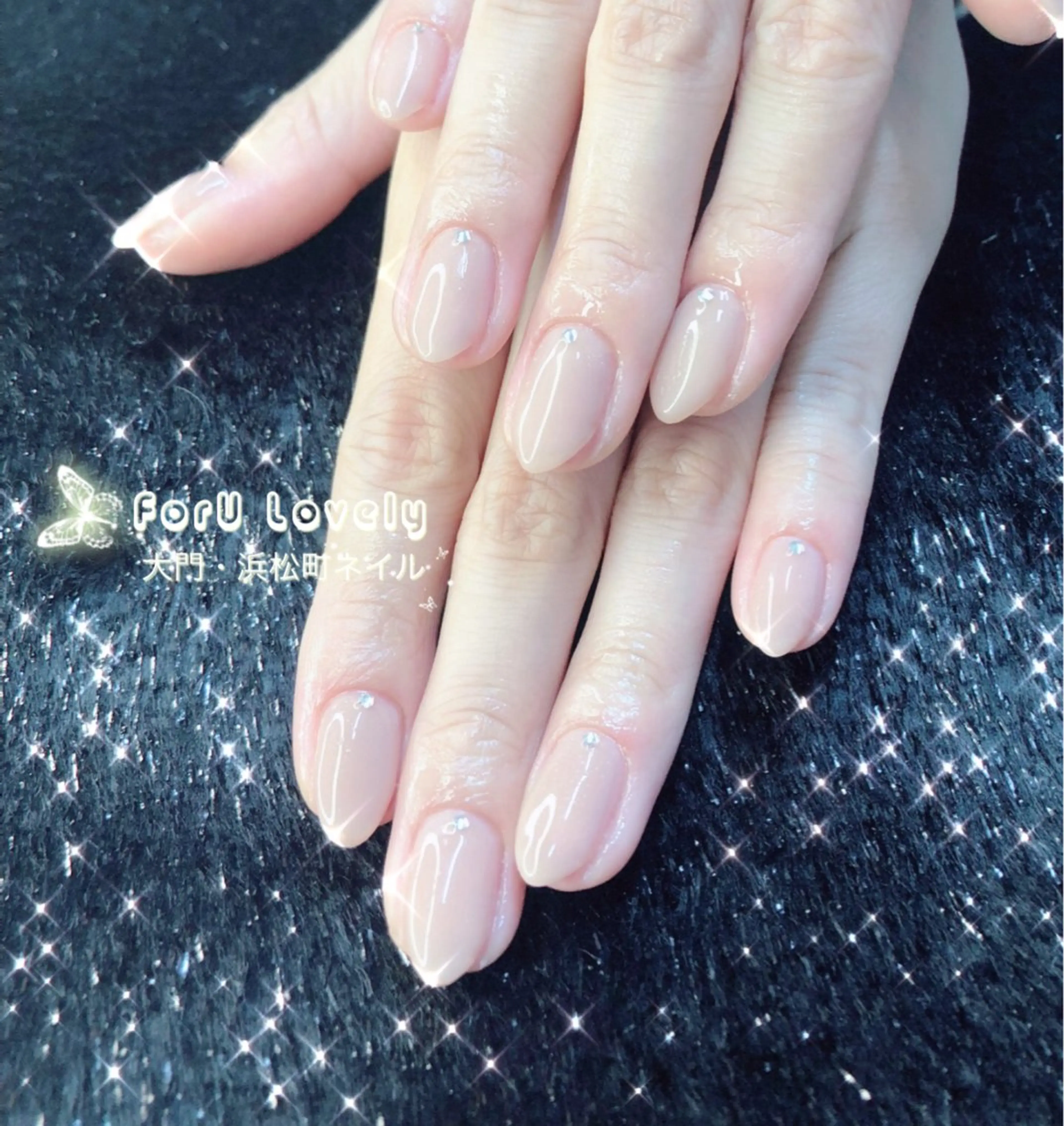 ネイル フレンチネイル ガラスフレンチ 韓国ネイル オフィスネイル ピンク ハンドネイル ハンドケア 大門浜松町 ネイルのネイルデザイン