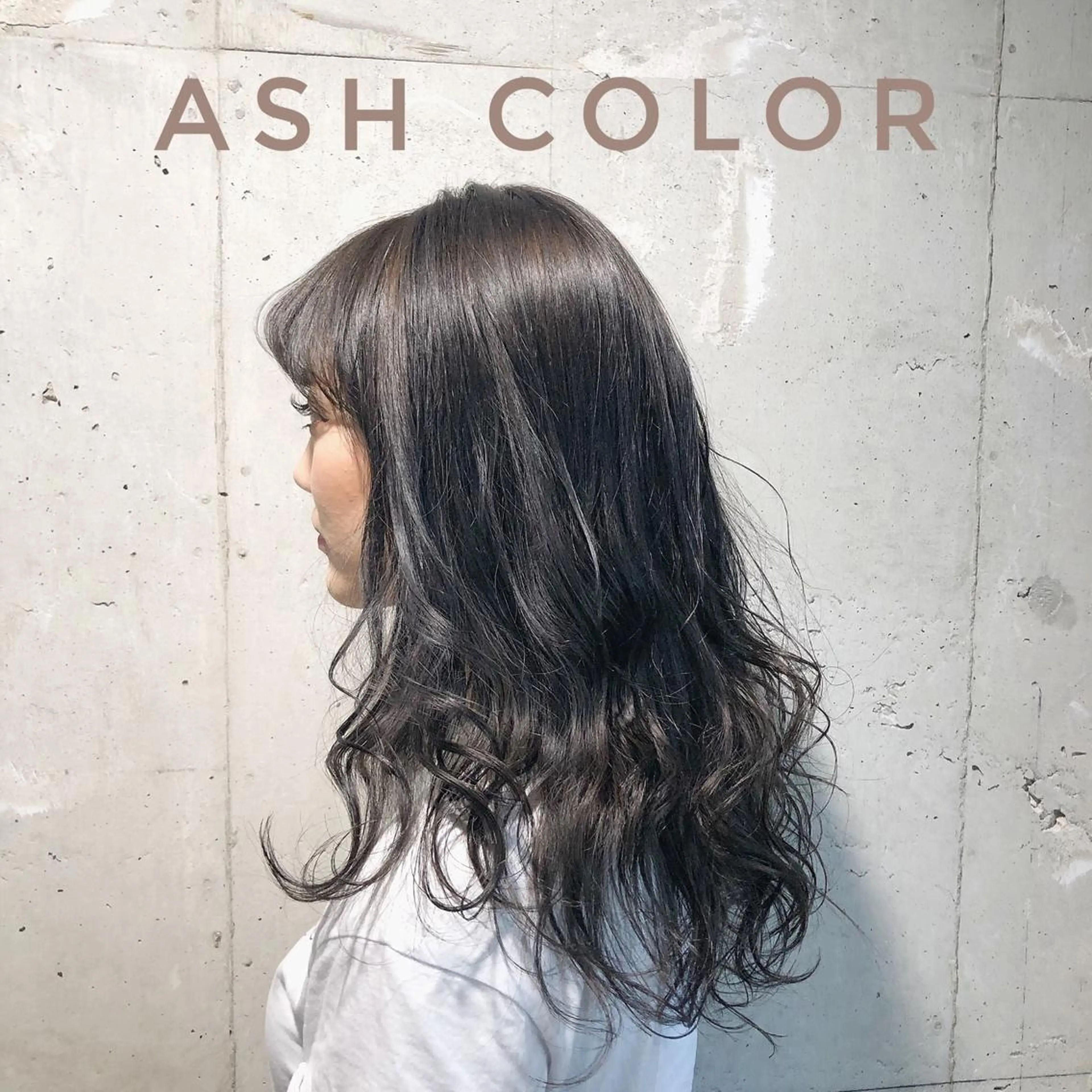 セミロング カラー YU-KA ✂︎ROSSOのヘアスタイル