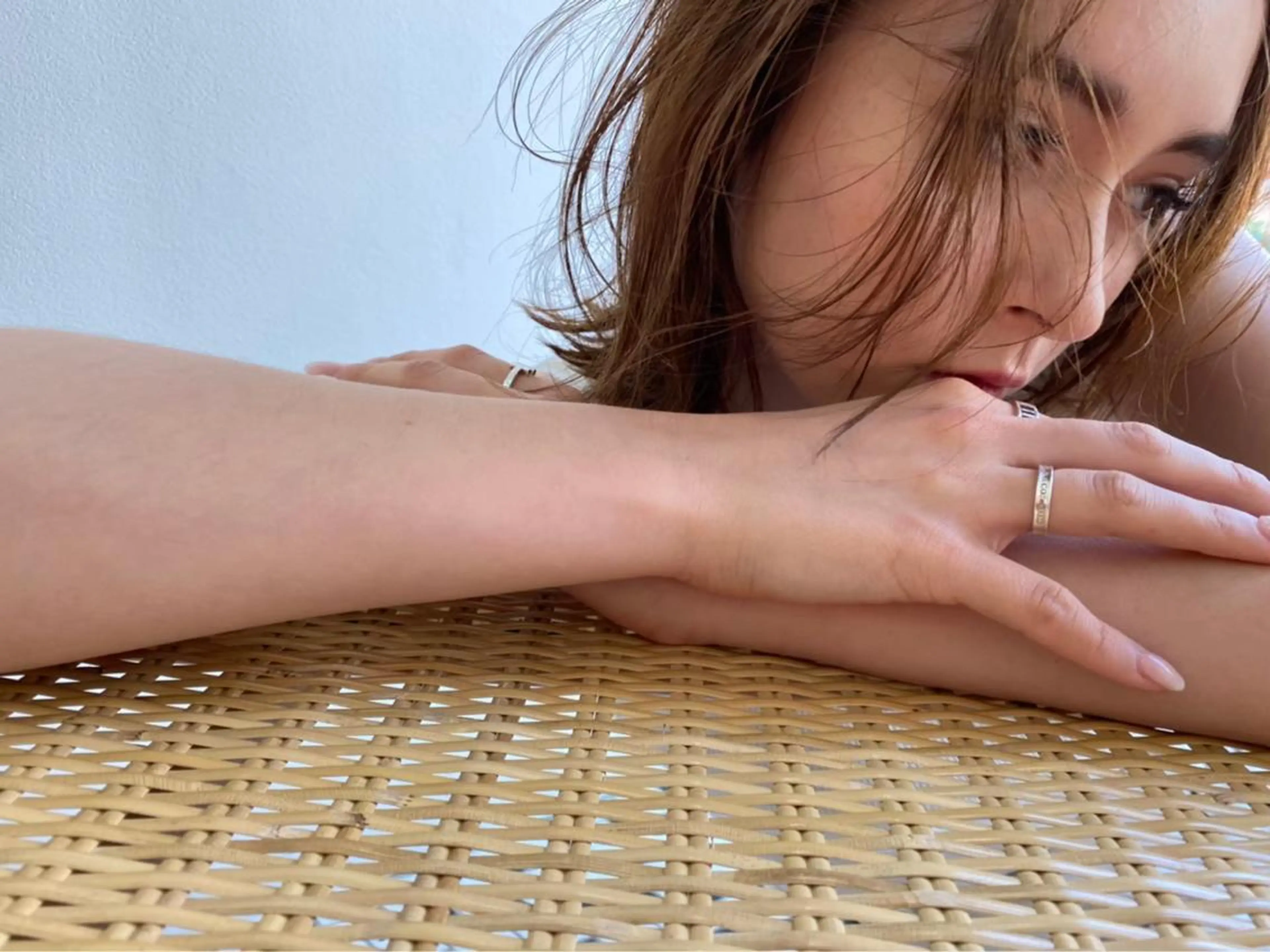 ミディアム カラー パーマ ヘアアレンジ 韓国ヘア/耳ツボジュ エリー♡ayumuのヘアスタイル