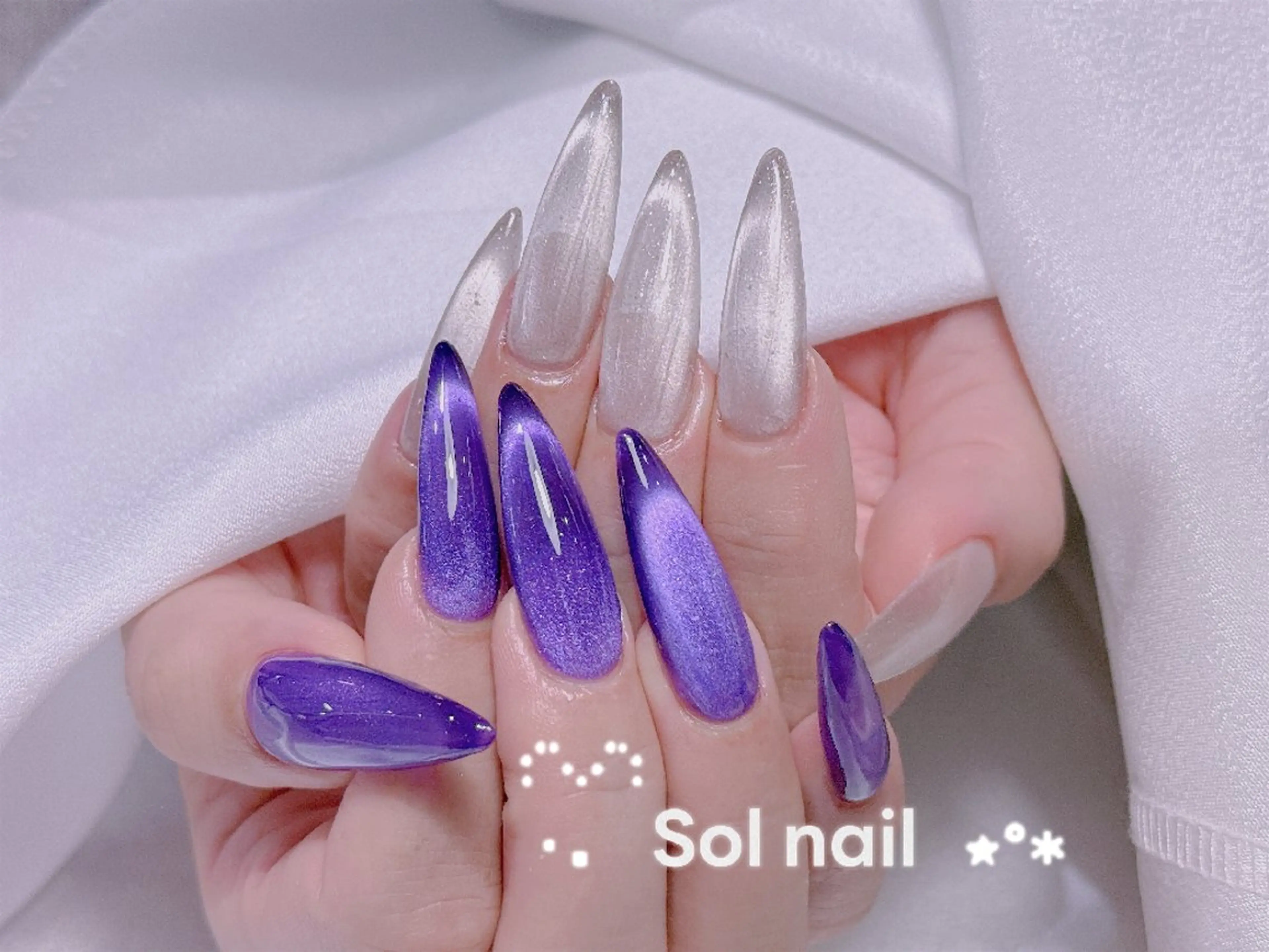 ネイル 長さ出し ハンドネイル パラジェル＆フィルイン取り扱いサロンSol Nail所属・Sol Nail ミネのネイルデザイン