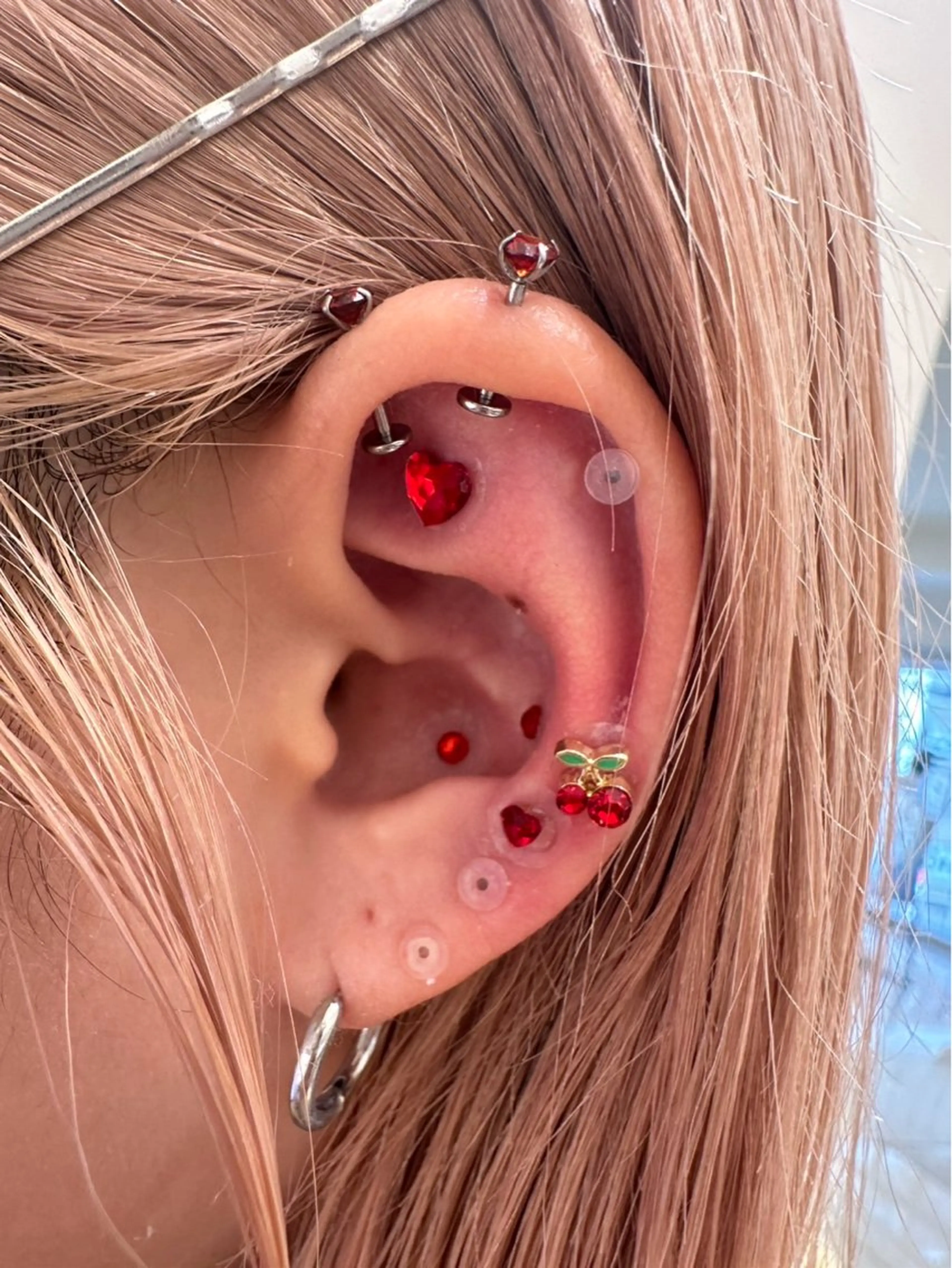 その他 韓国レイヤー🪽 耳ツボジュエリーのヘアスタイル