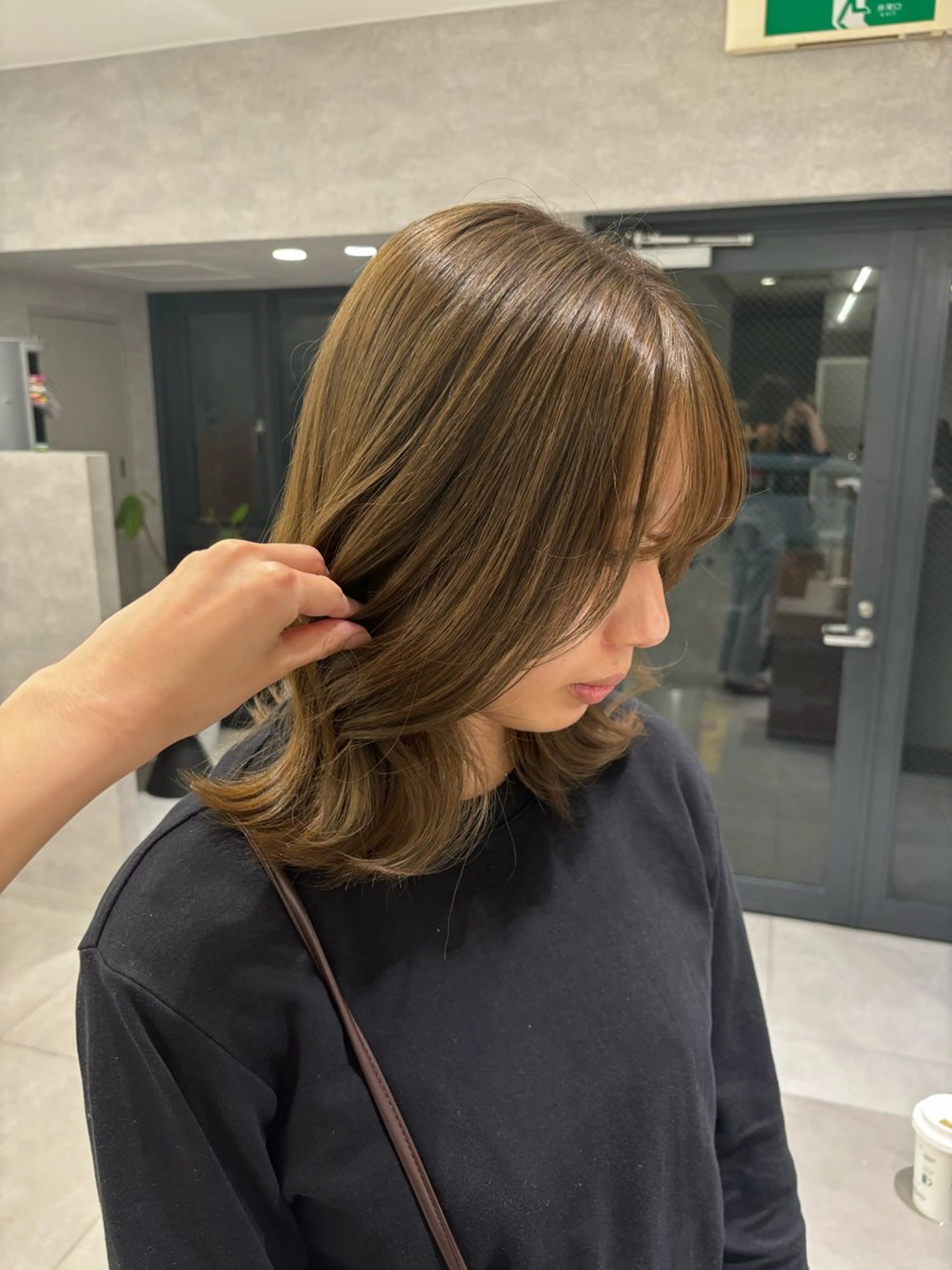 ミディアム カラー 望 吹のヘアスタイル