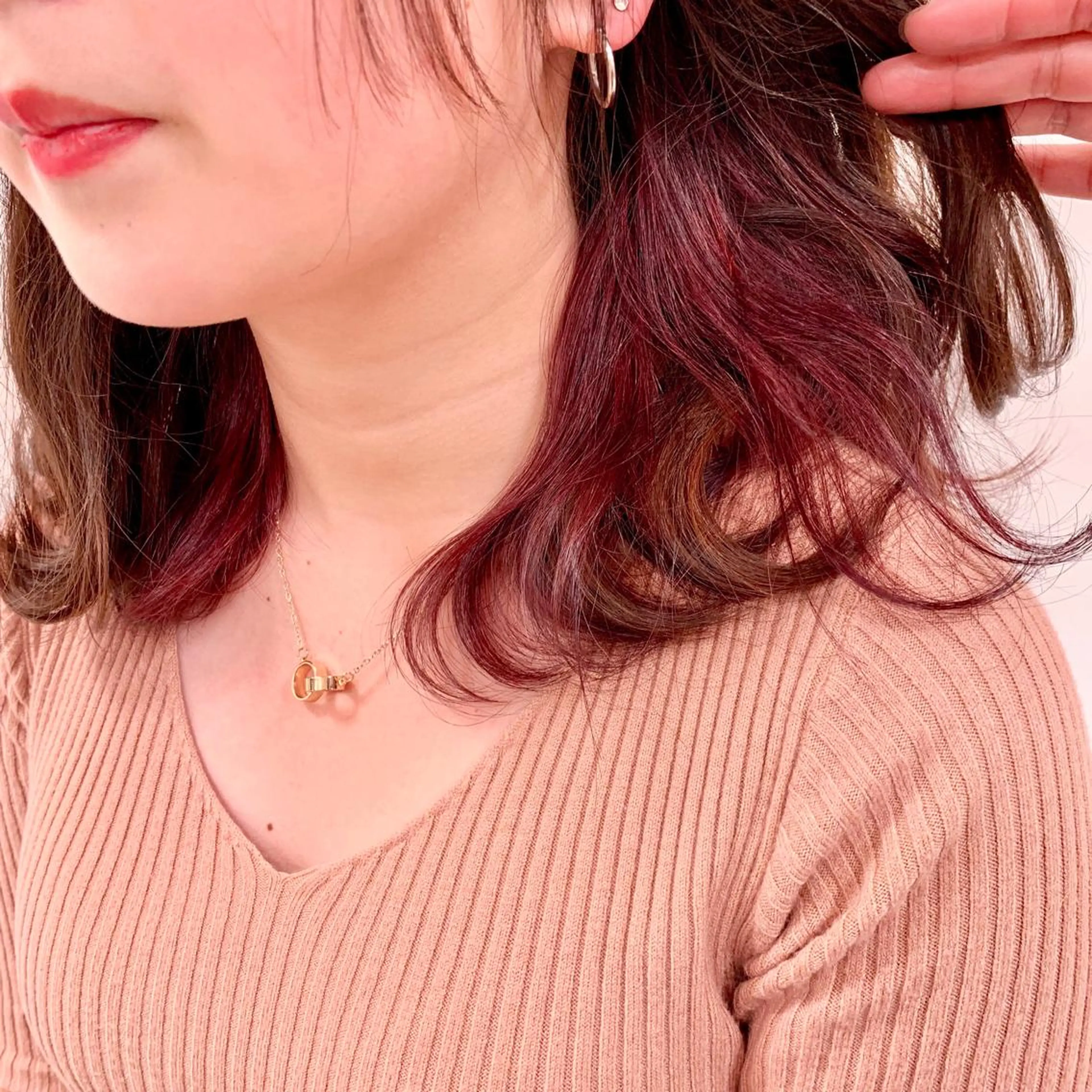 セミロング カラー 暖色専門美容師🎀 お客様満足度◎のヘアスタイル