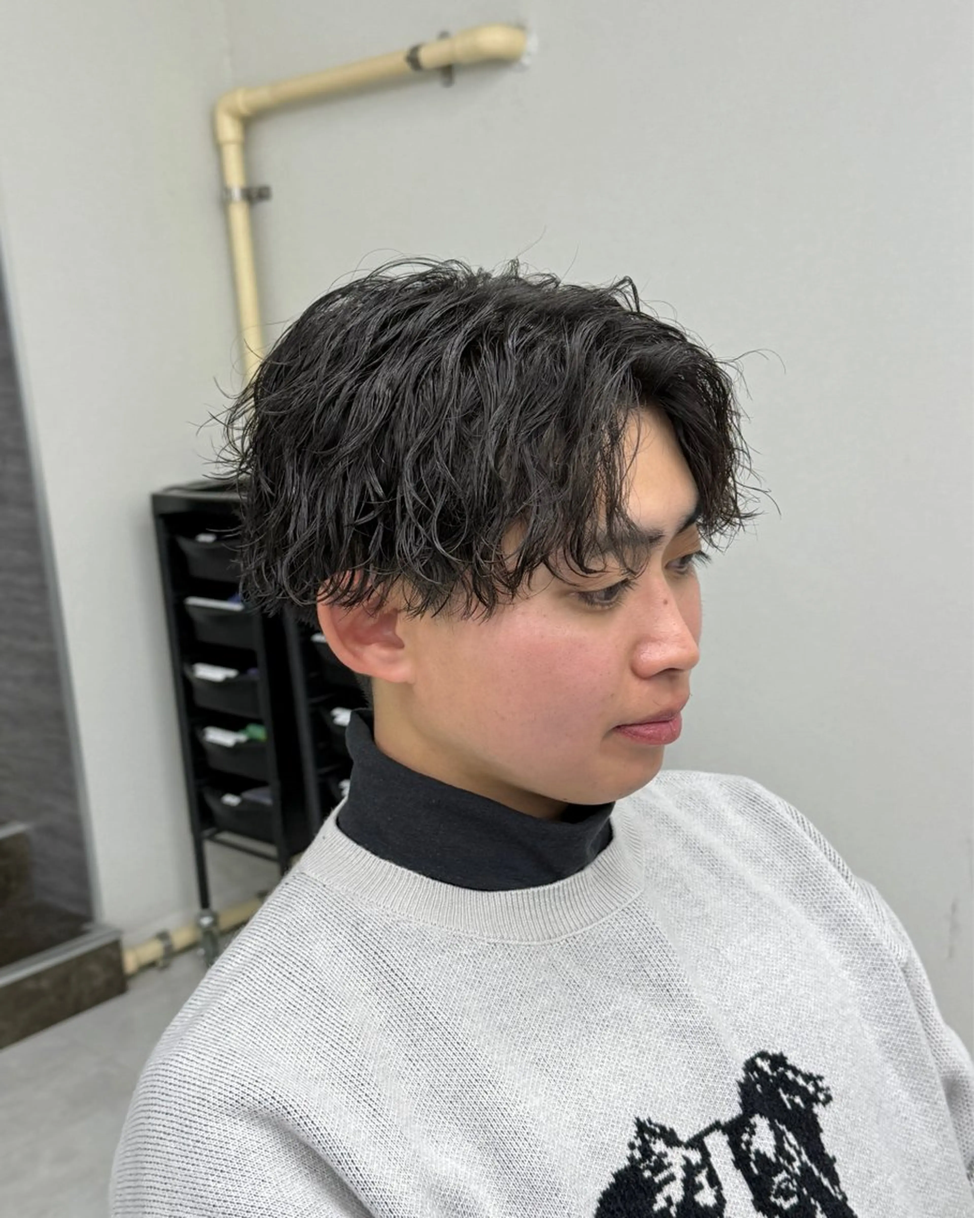 パーマ メンズ カット パーマ トリートメント シャドウパーマ/ メンズ/KENTAのヘアスタイル