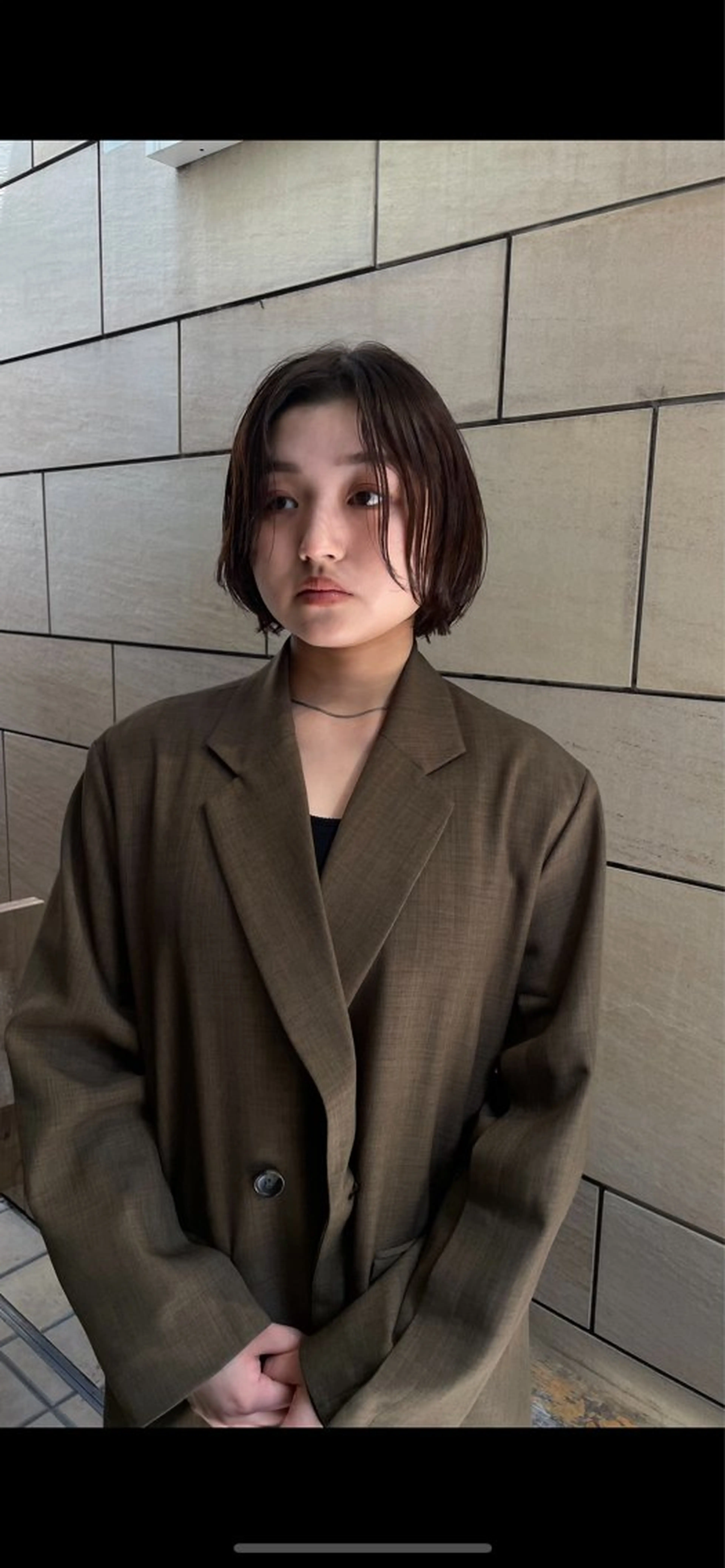 ミディアム カラー ブラウンカラー ボブ 原宿/ケパーマ 🧺ユウマのヘアスタイル