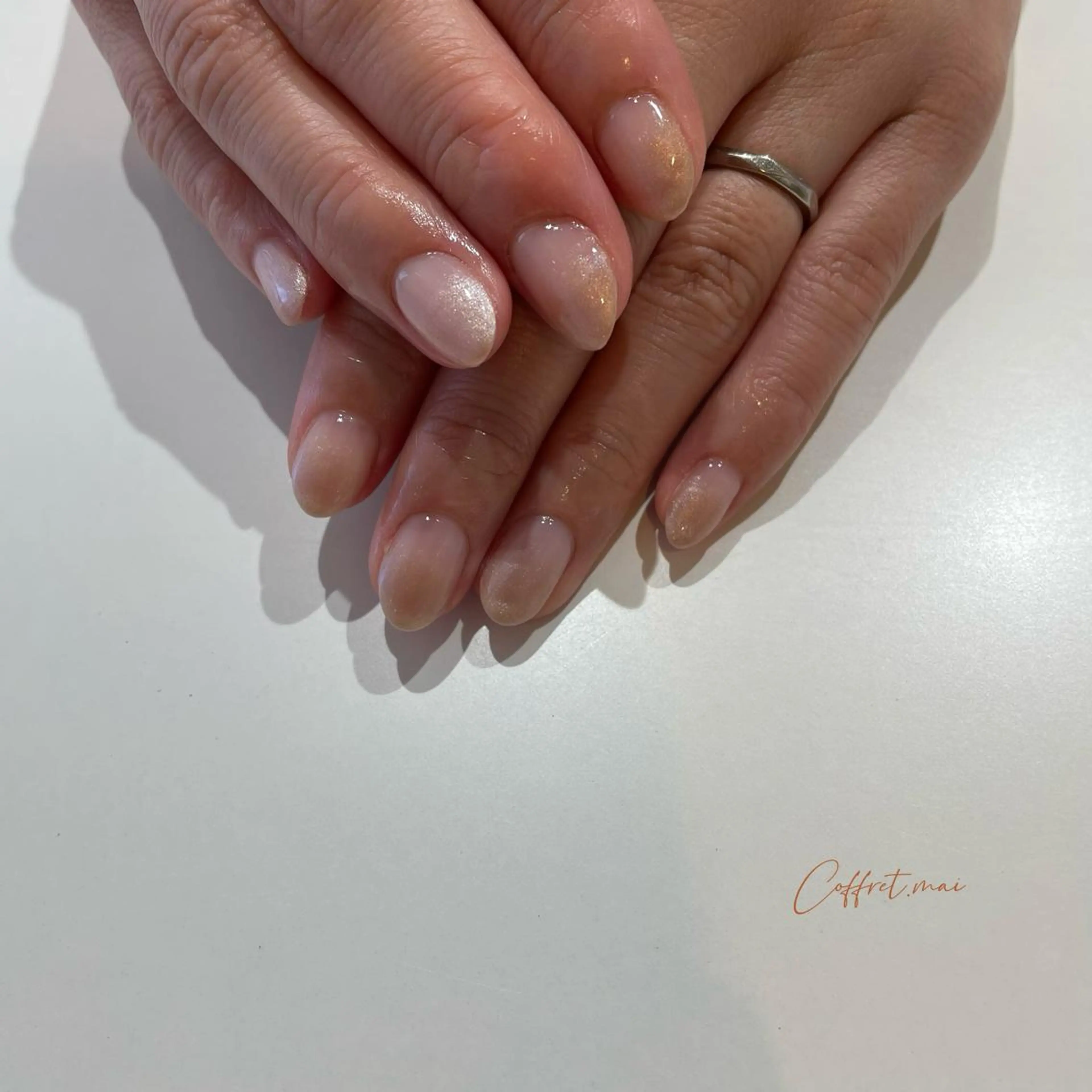 ネイル ブラウン グラデーション WOLTOKYO池袋 💕maiのネイルデザイン