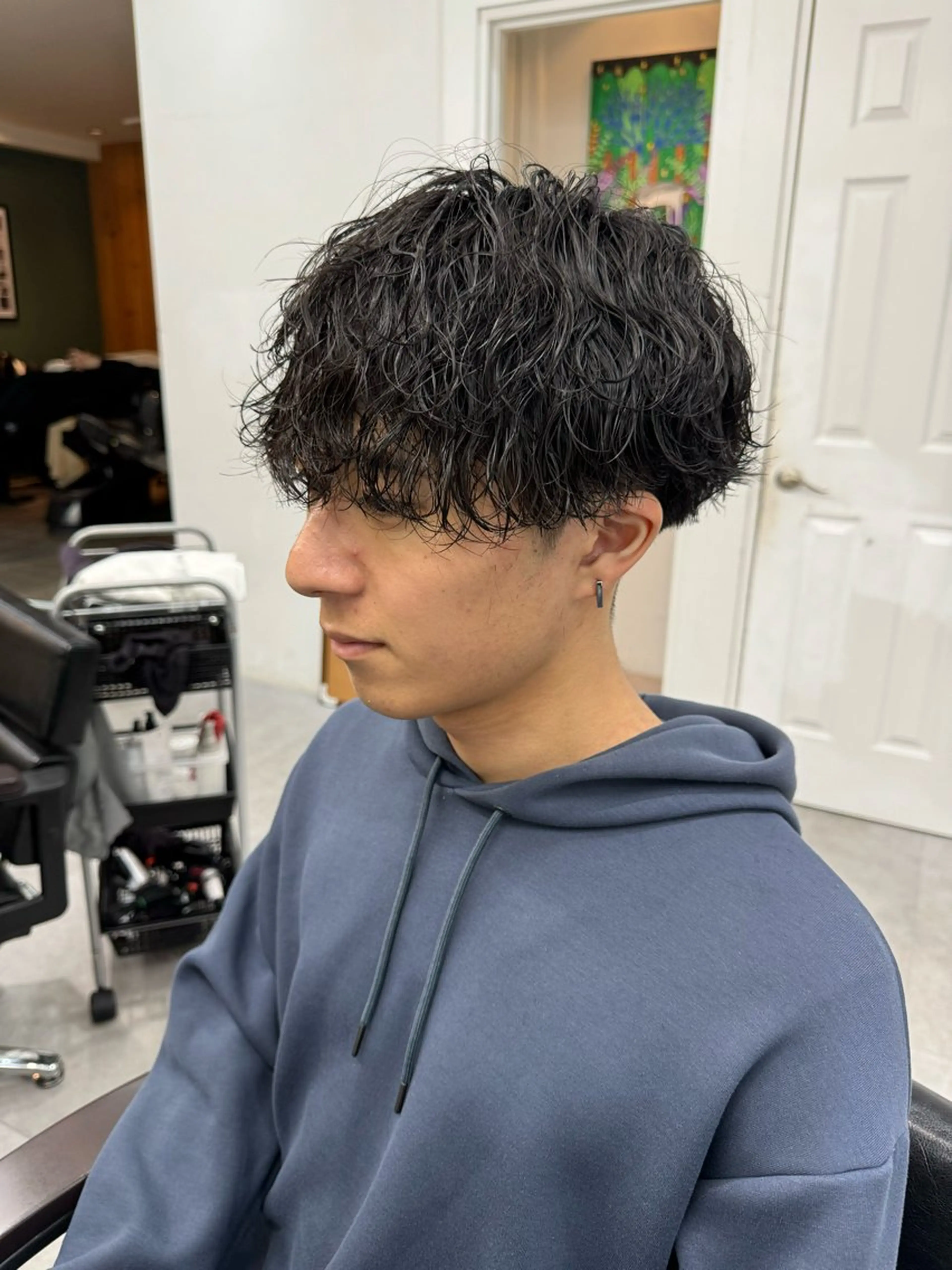 パーマ メンズ メンズパーマ シャドウパーマ/ 波巻パーマYu-Kiのヘアスタイル