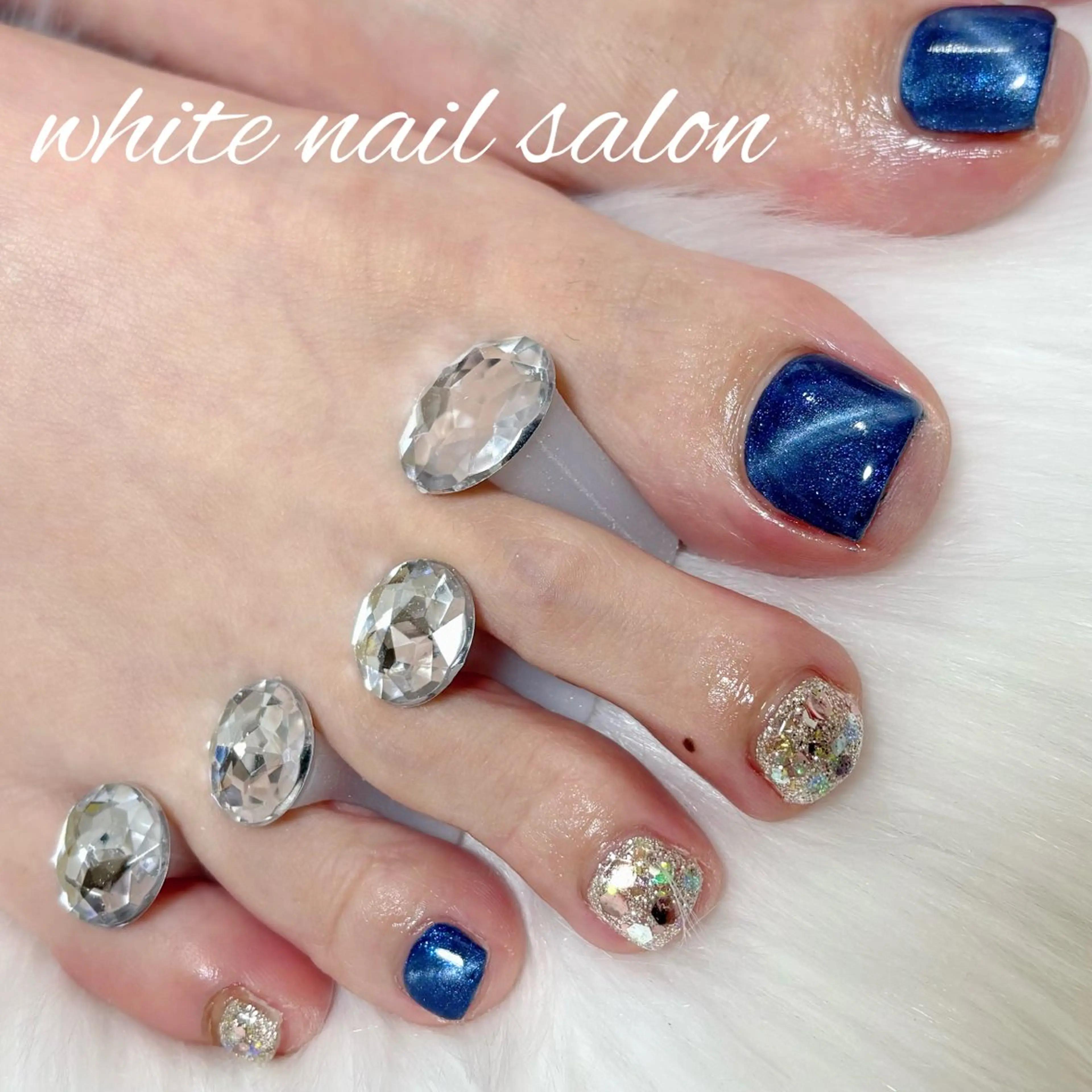 ネイル フットネイル フットネイル white nail salonのネイルデザイン