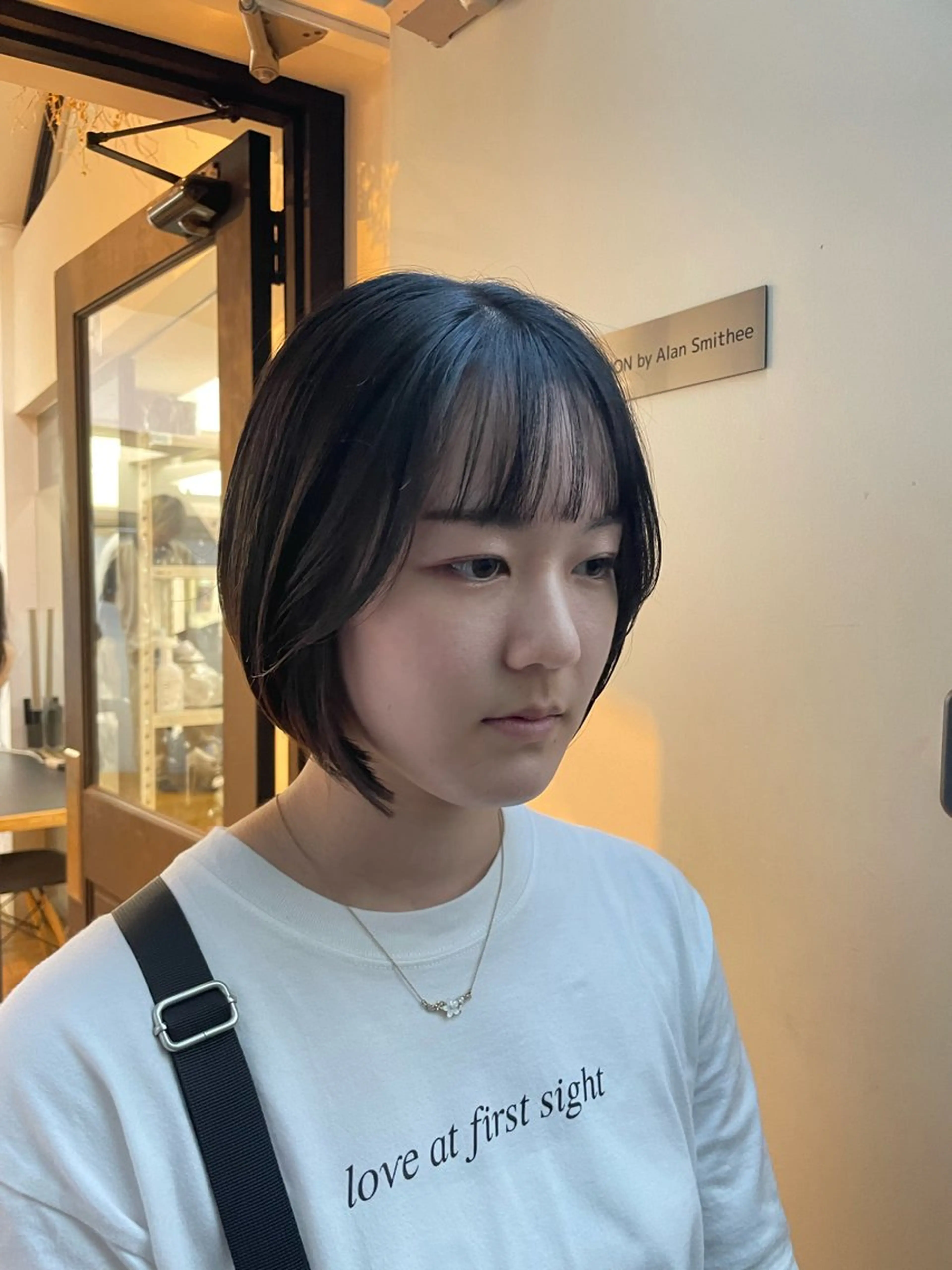 ショート ボブ 顔まわりレイヤー 韓国風ヘア レイヤーカット yu-kaハッシュ カット/韓国レイヤーのヘアスタイル