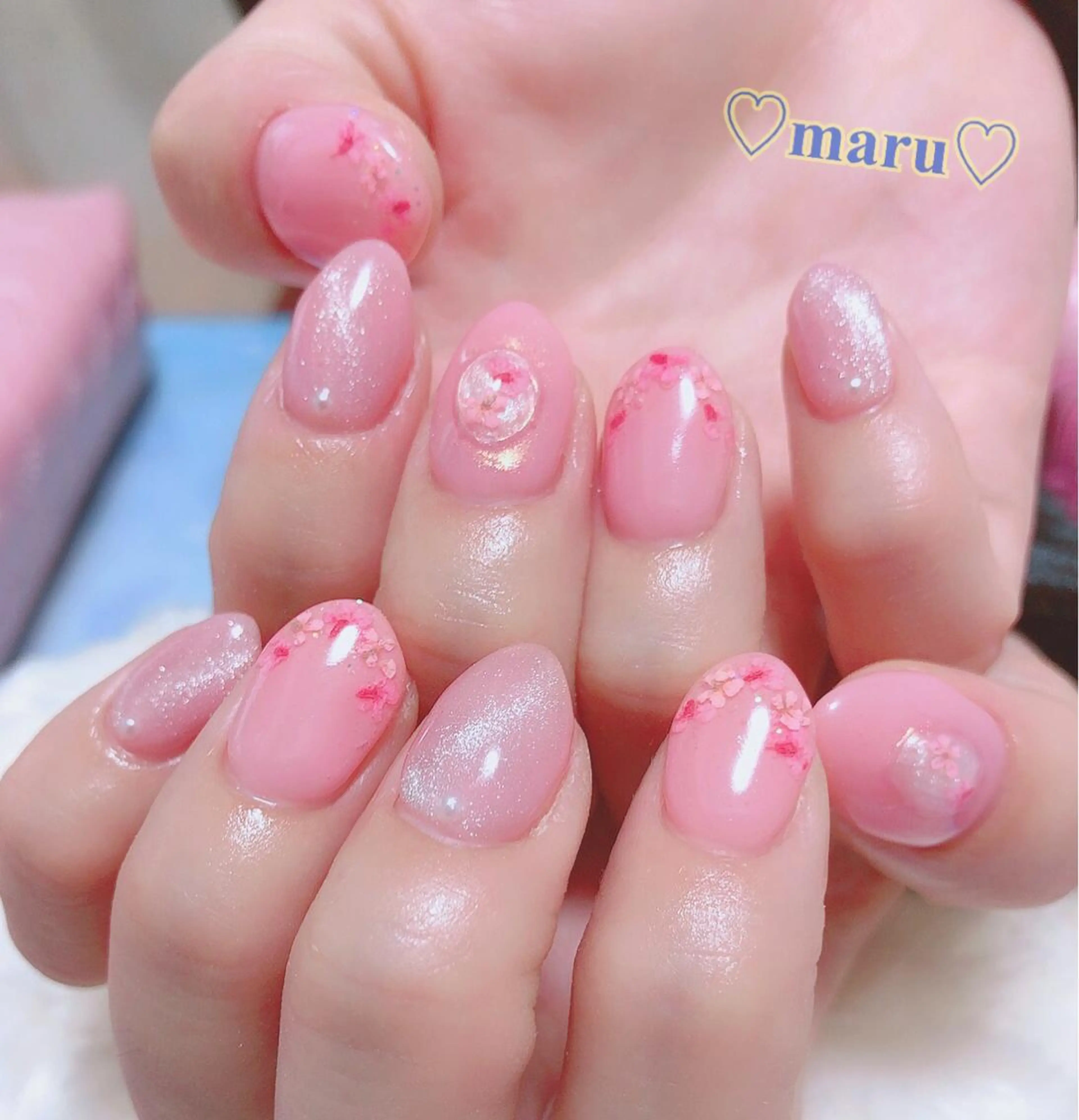 ネイル ハンドネイル フットネイル まるみ ♡のネイルデザイン