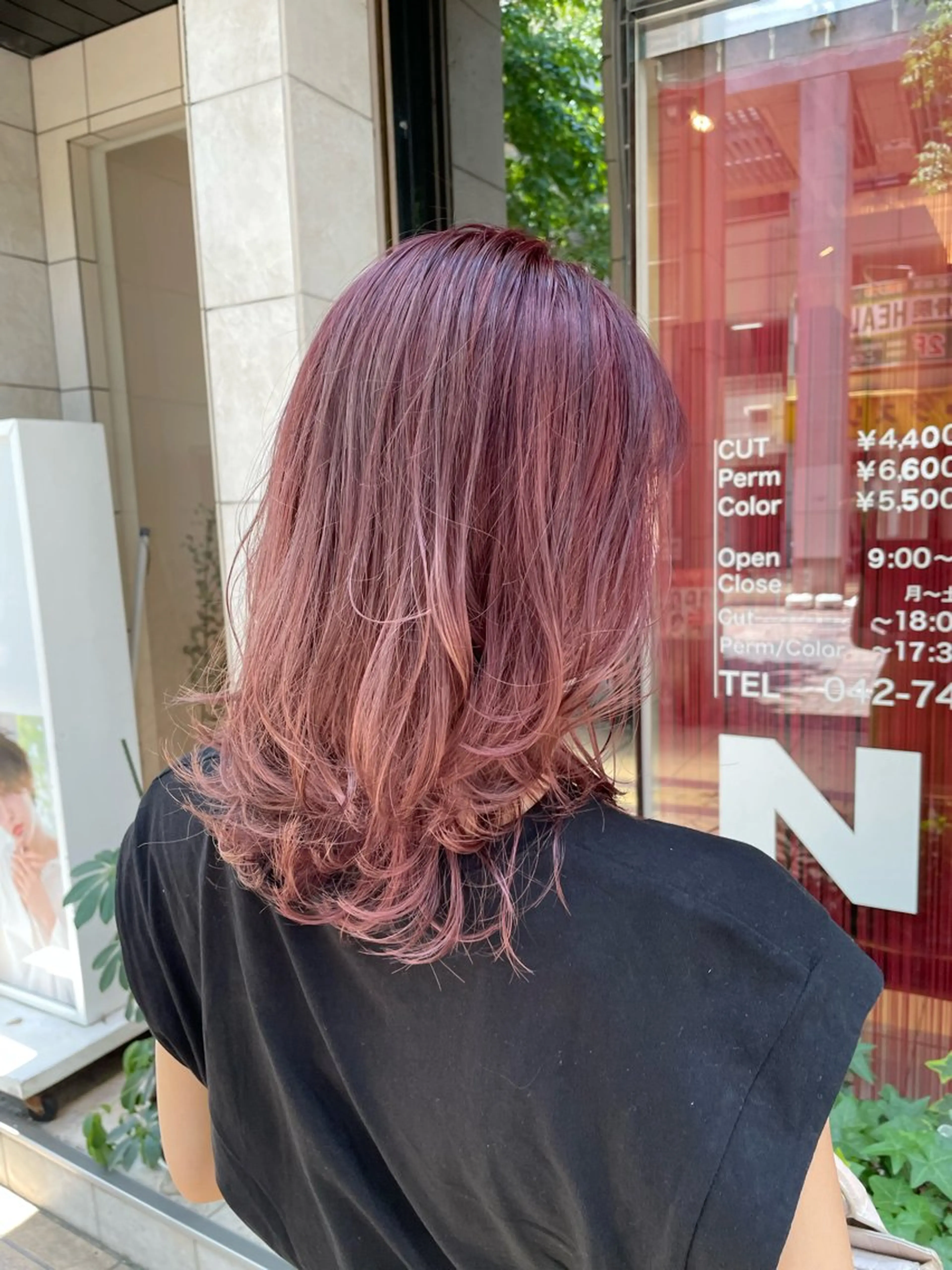 ミディアム カラー 透け感カラー🌿 小島 りなのヘアスタイル