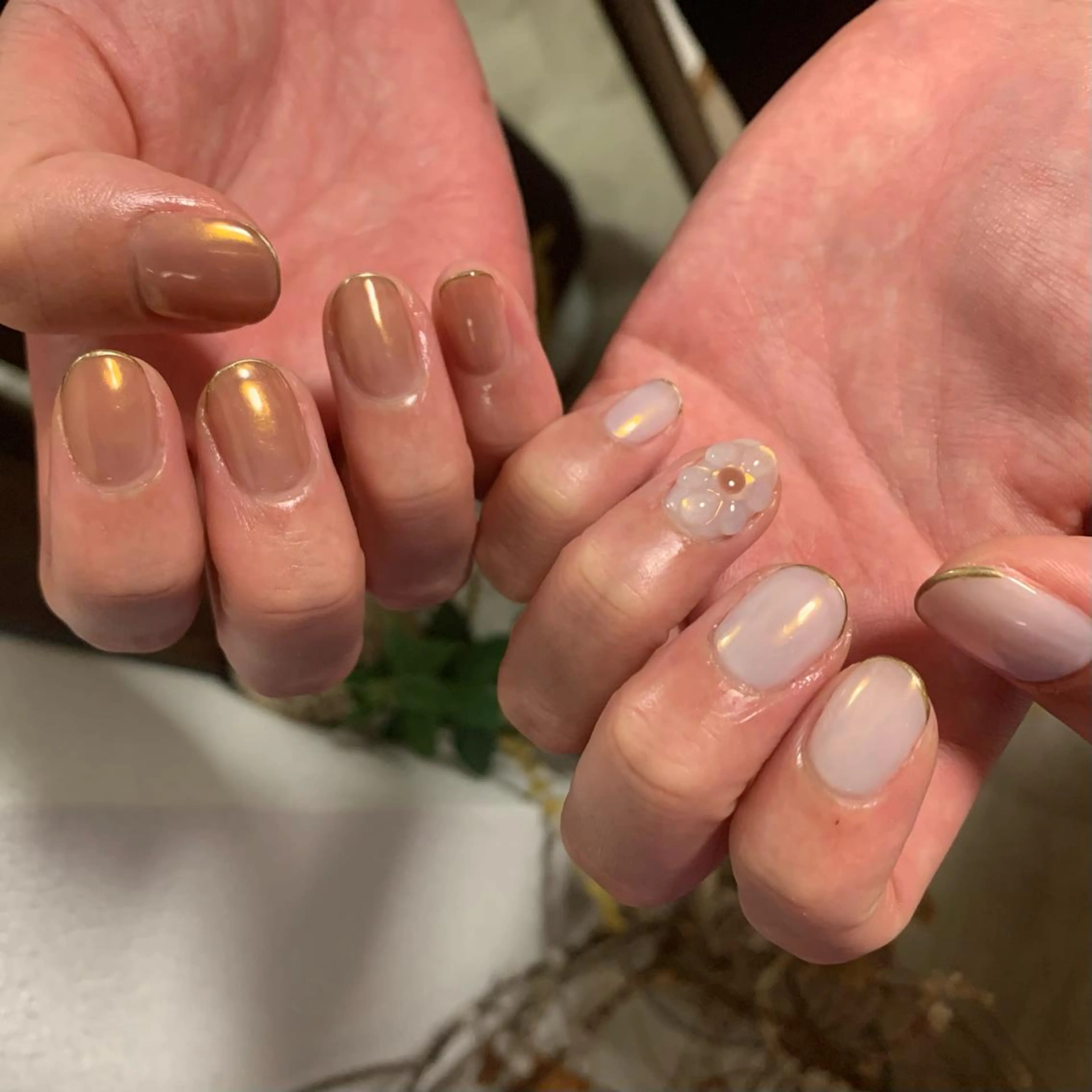 ネイル アートネイル 持ち込み シンプルネイル ハンドネイル アトリエ １０３のネイルデザイン