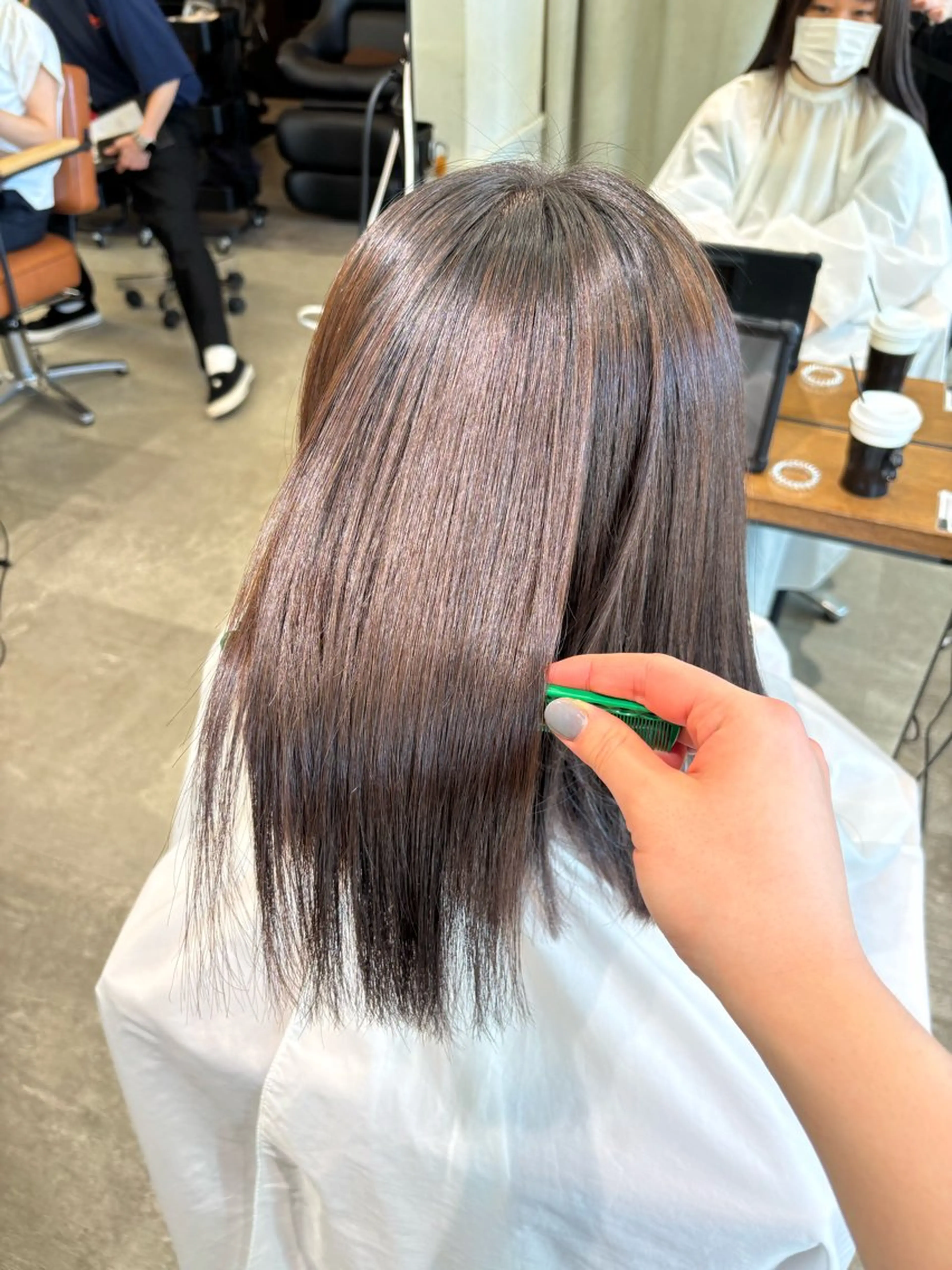 ミディアム 髪質改善 トリートメント トリートメント 𝐚𝐲𝐚𝐧𝐞 /美髪/縮毛矯正のヘアスタイル