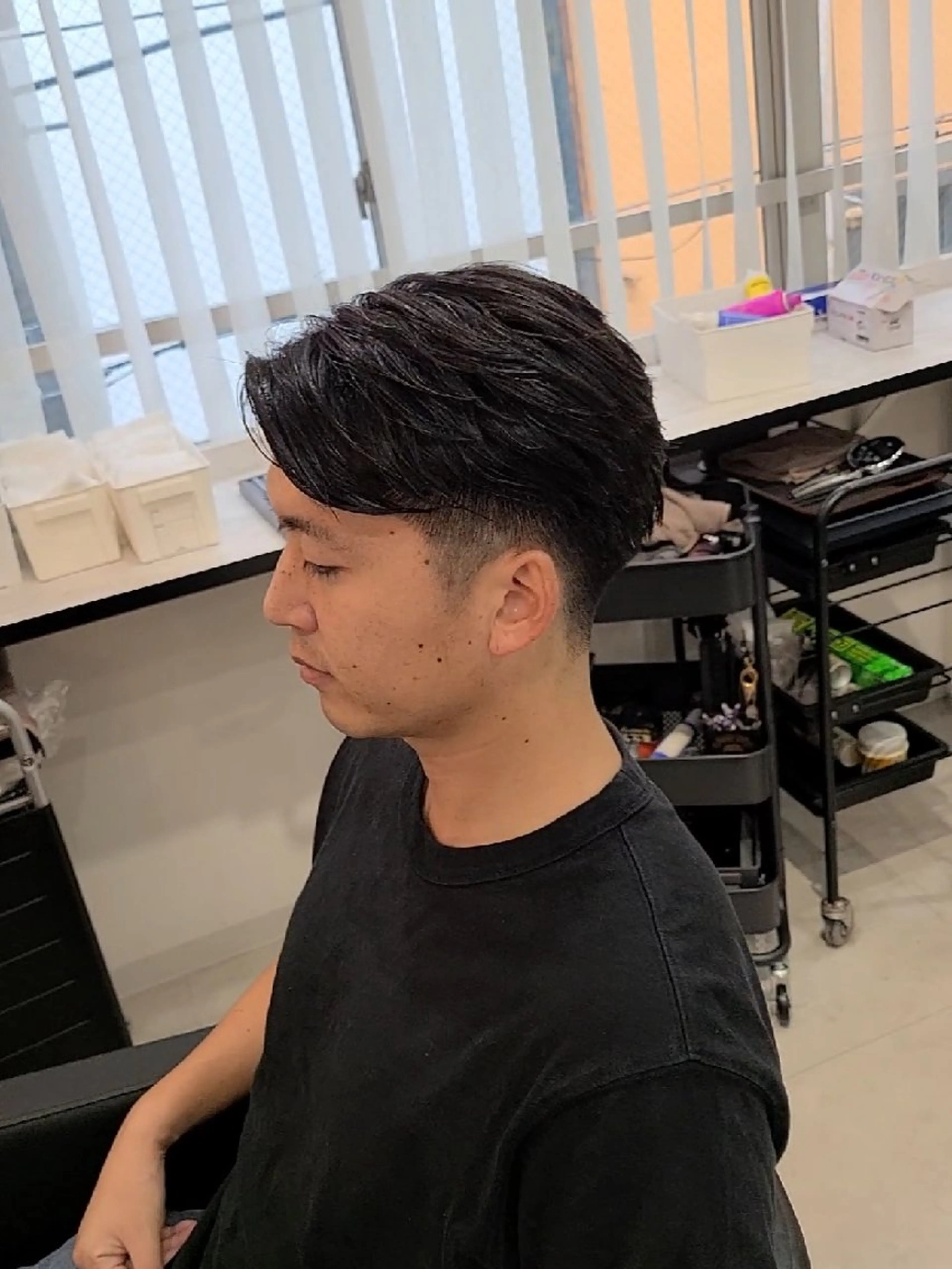 メンズ ミディアム カット パーマ ヘアセット Lapis 名古屋駅前店所属・LEN名古屋/パーマ 海外ヘア/メンズ特化のヘアスタイル