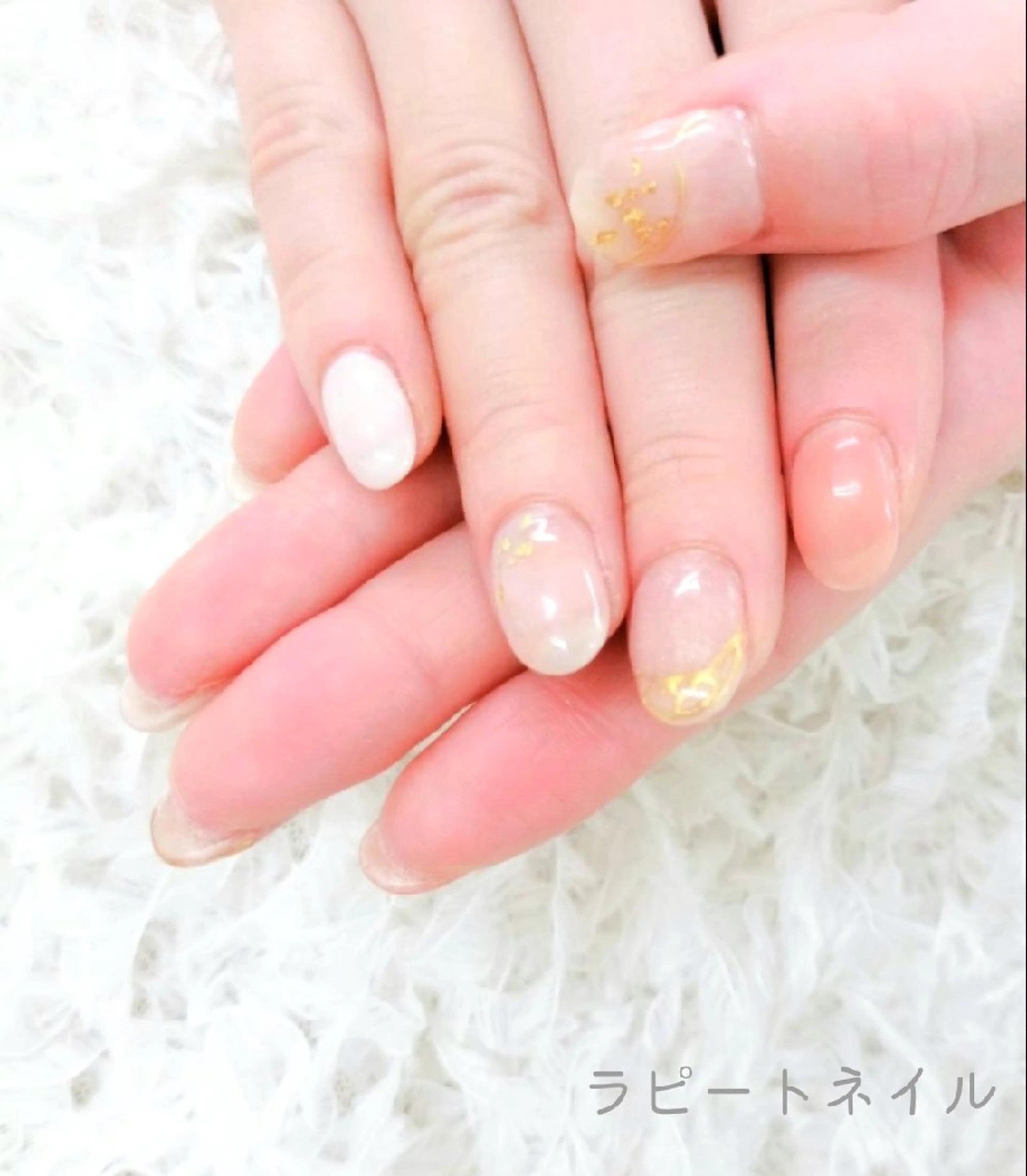 ネイル ニュアンスネイル ラピートネイル 美佳のネイルデザイン