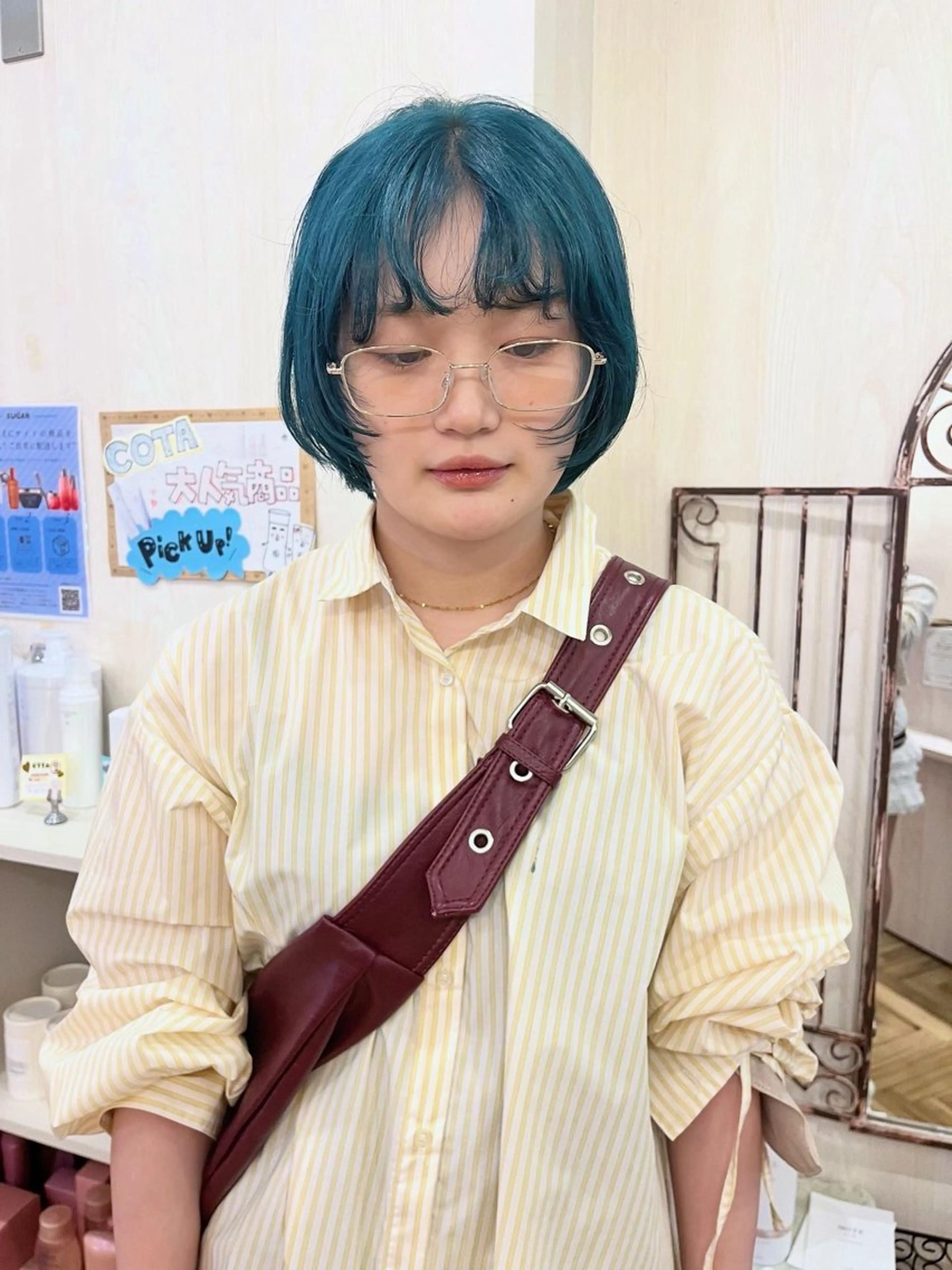 ショート カット ヘアカラー トリートメント ブリーチなし/ レイヤー🌿runaのヘアスタイル