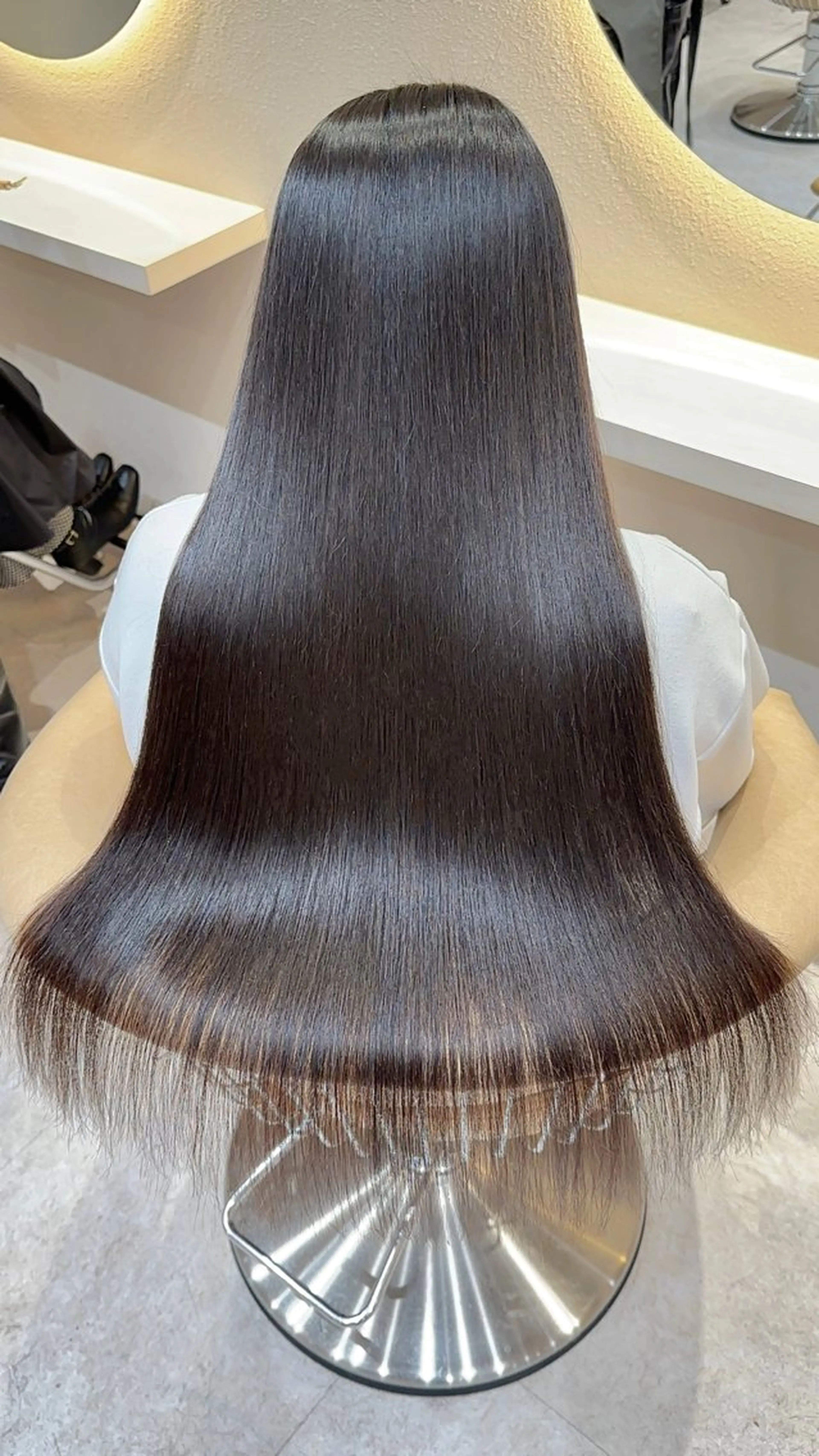 ロング カラー カット ヘアカラー 縮毛矯正 レイヤー❣️縮毛矯正 川村利幸のヘアスタイル