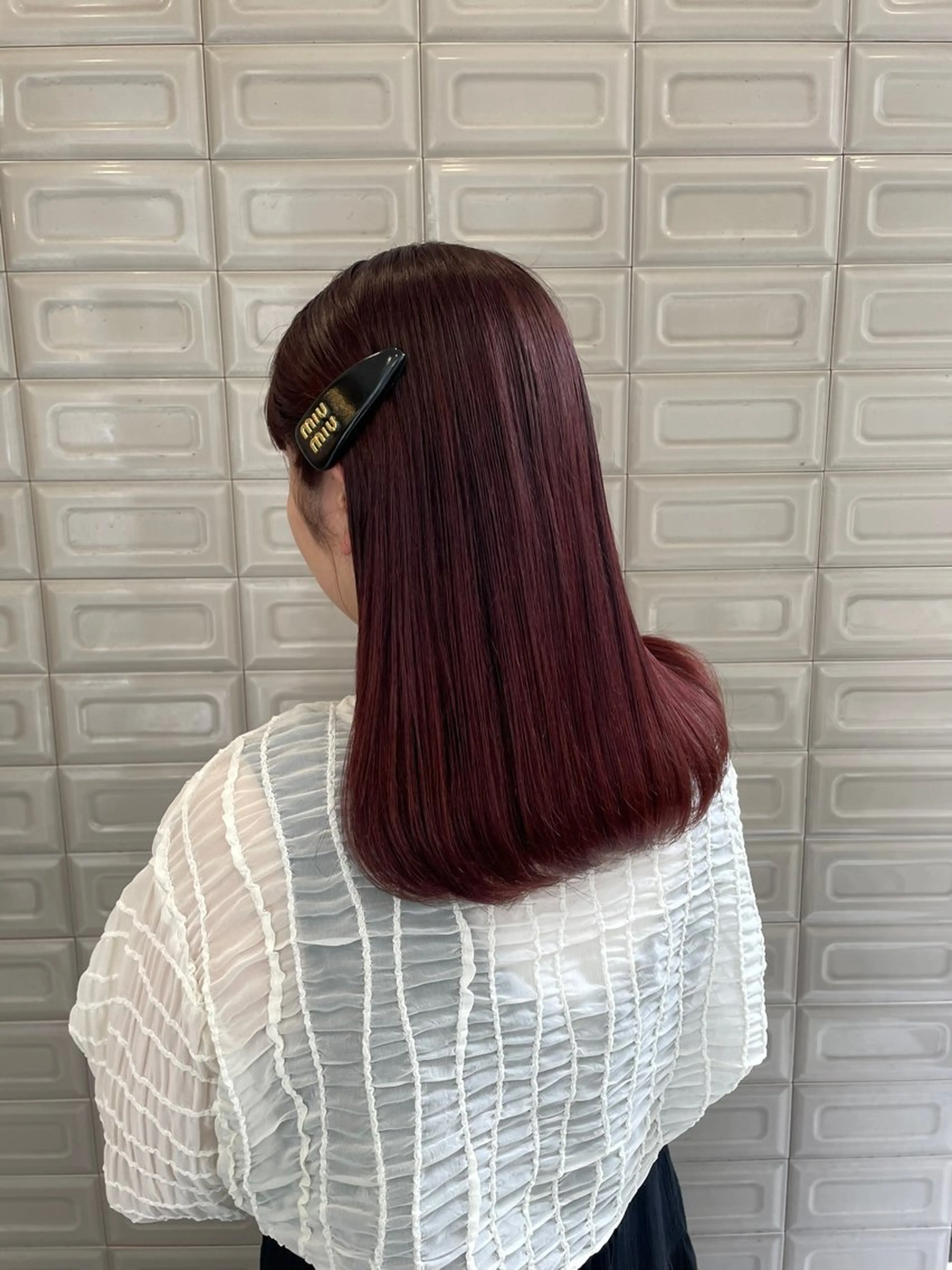 セミロング ALLYS 渋谷店所属・最高級の艶のある カラーmei🎨のヘアスタイル