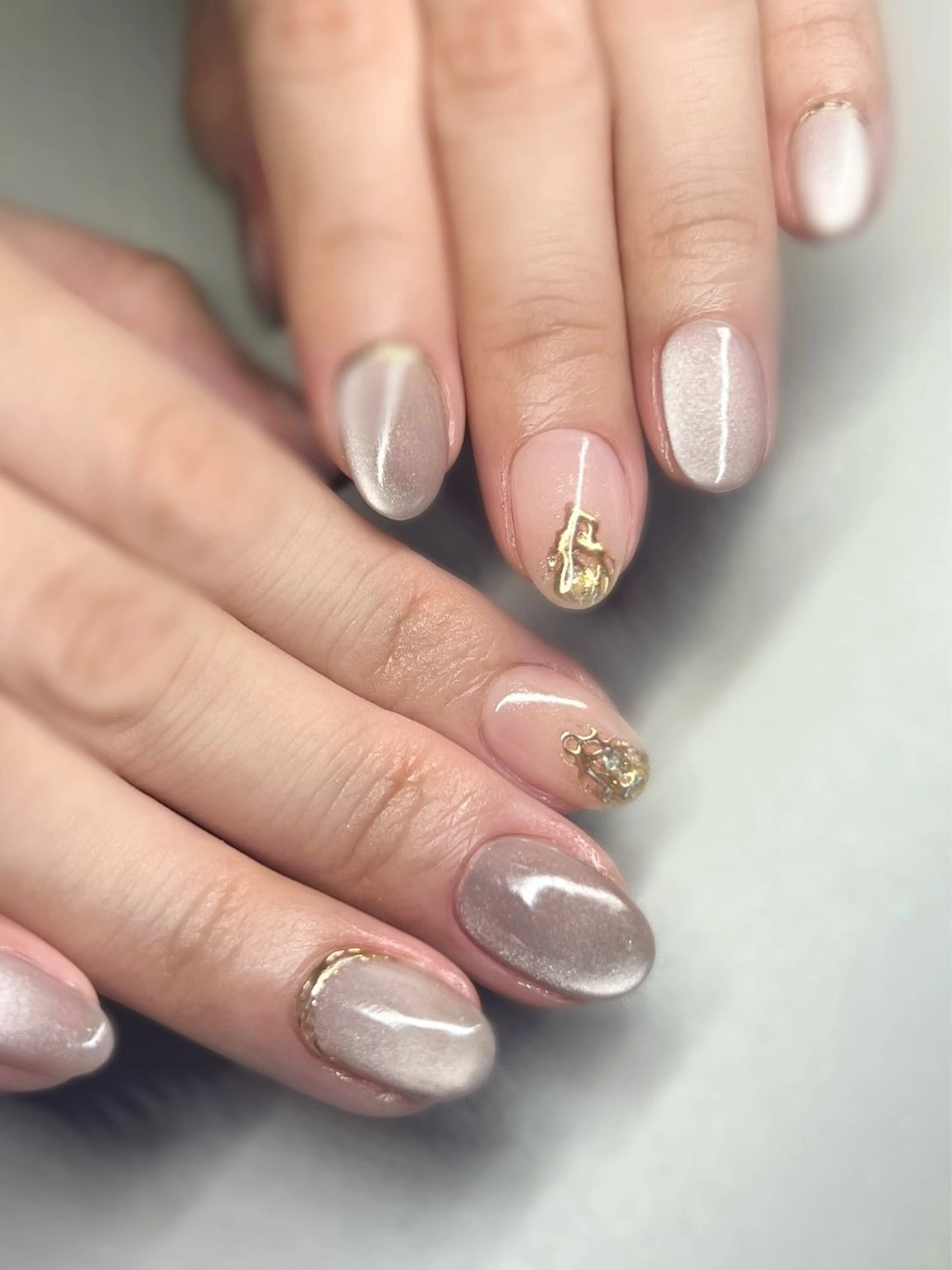 ネイル マグネットネイル ミラーネイル toki 横浜✨天王町のネイルデザイン