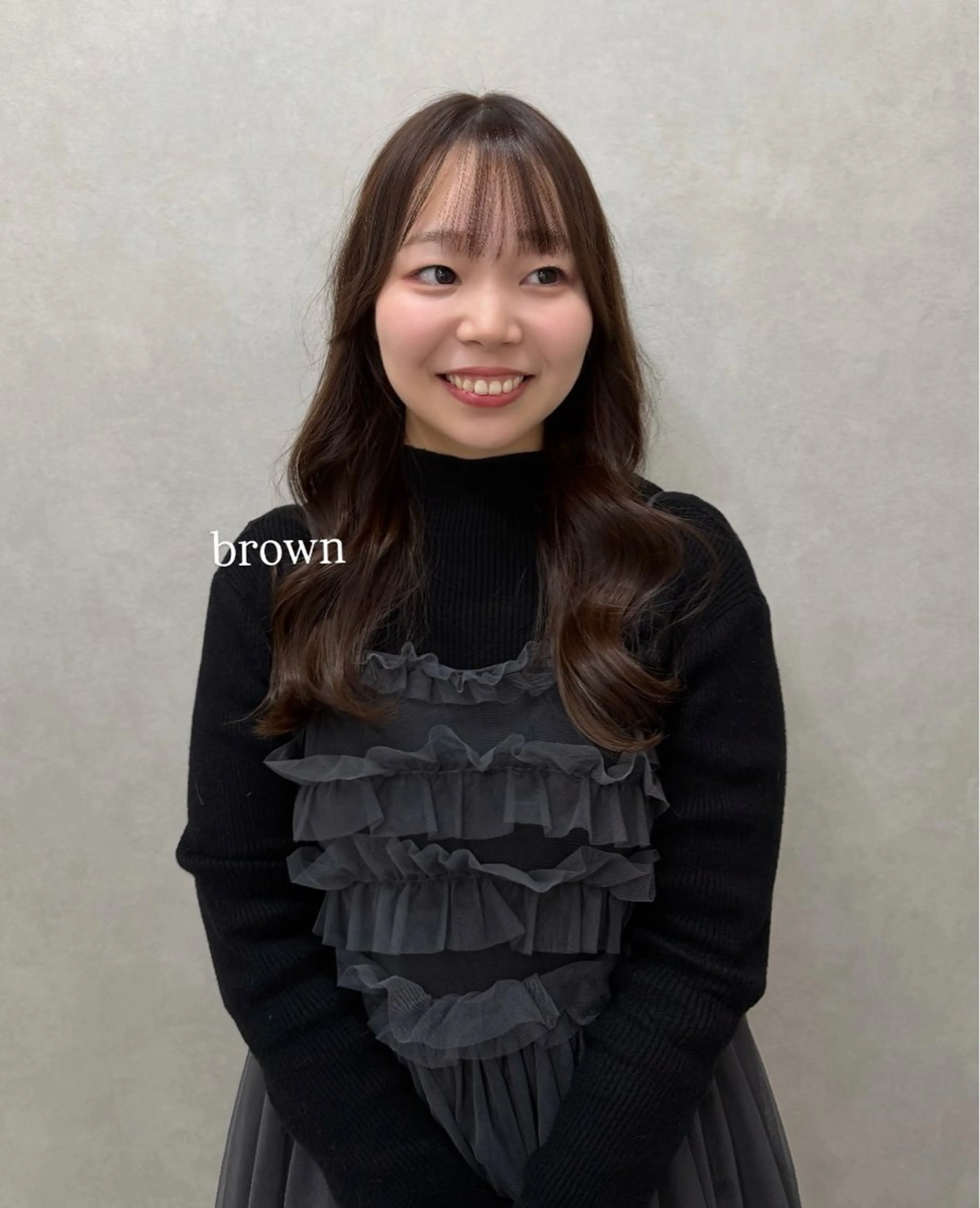 💟【前髪カットサービス】💟艶カラー✨＋髪質改善ラポールトリートメント🐣＋アロマプチスパ🫧の写真