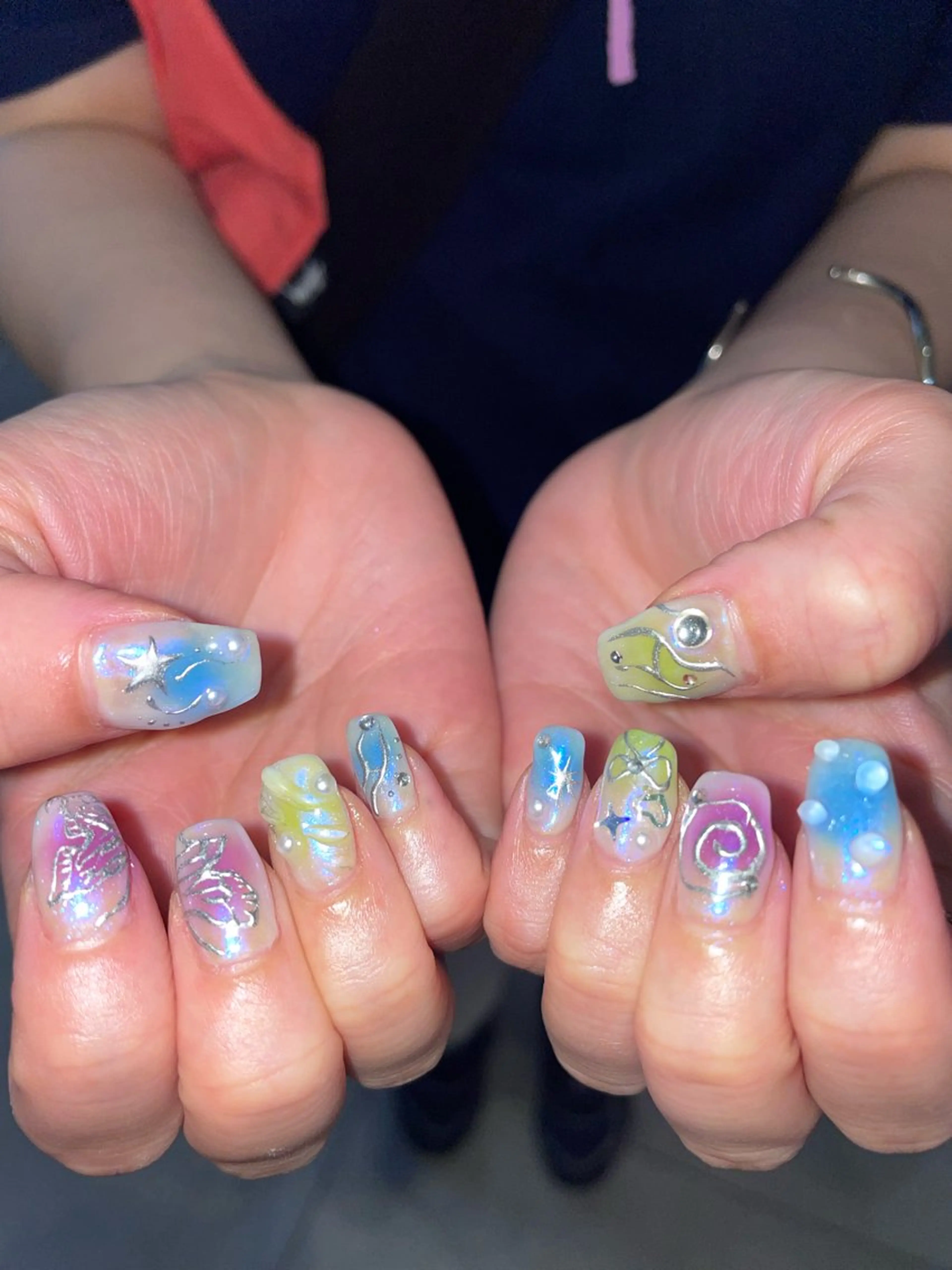 ネイル アートネイル ハンドネイル hair&nail ☯️アイリ☯️のネイルデザイン