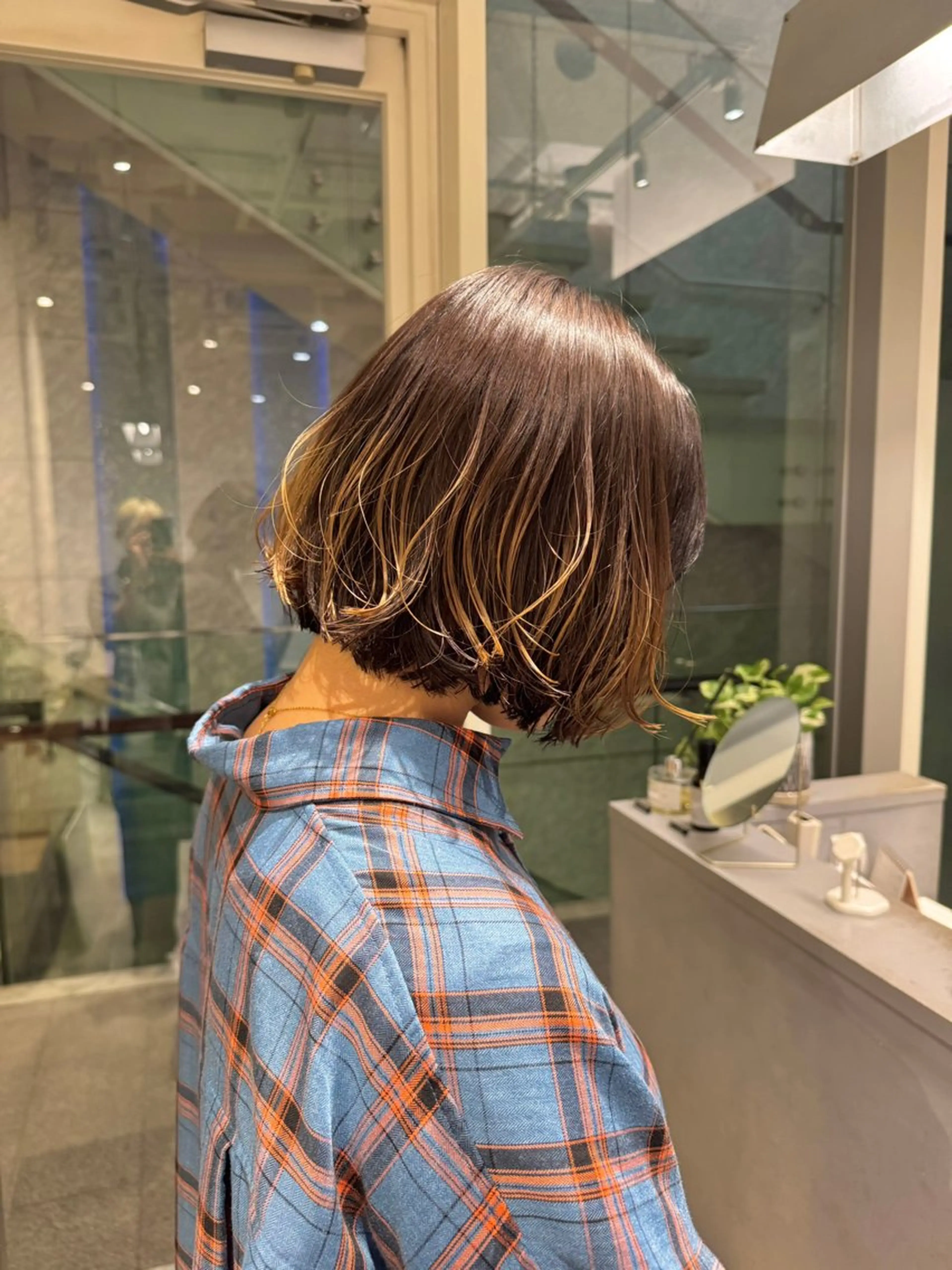 ミディアム ryona🎀 /ボブ/ブロンドのヘアスタイル