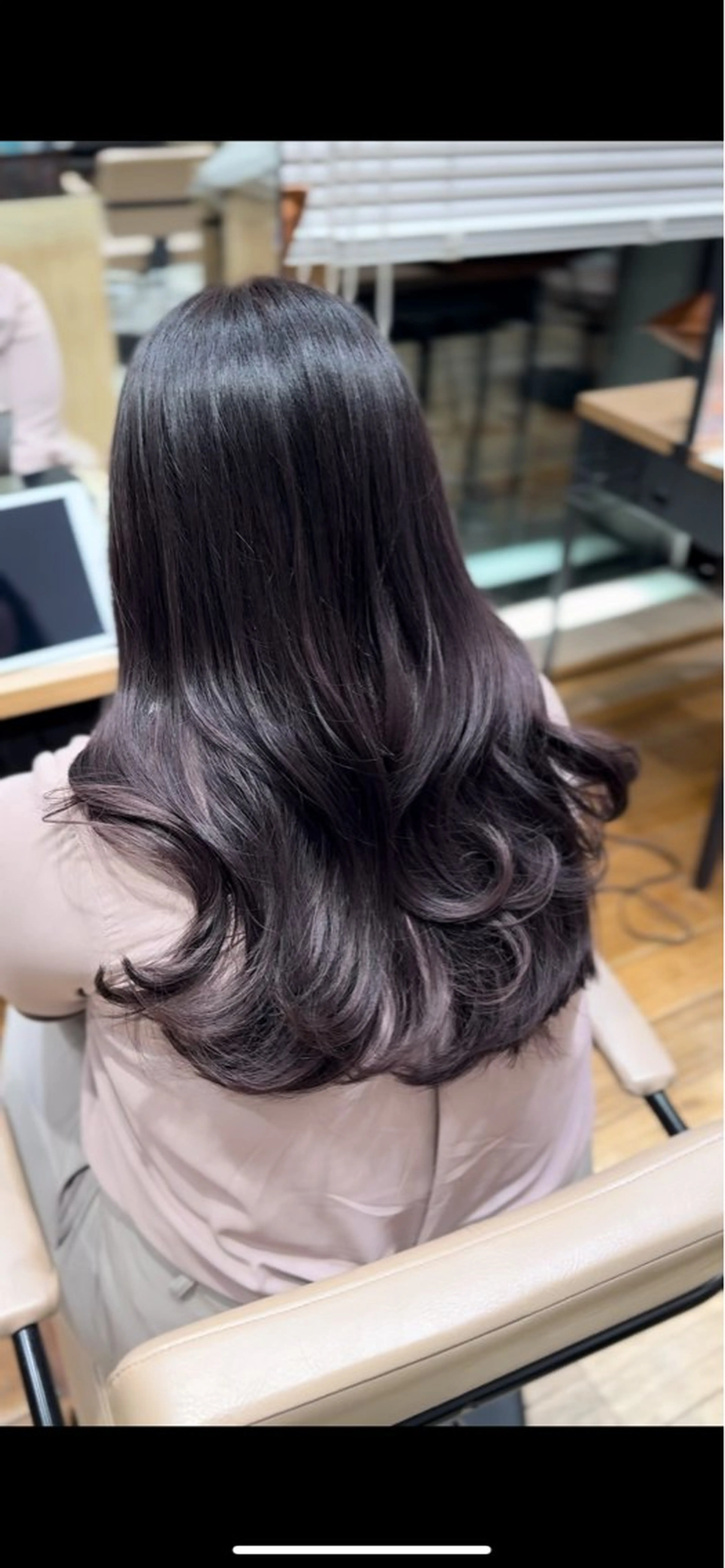 ロング ヘアカラー トリートメント 新宿/レイヤー 顔周りカット溝手優太のヘアスタイル