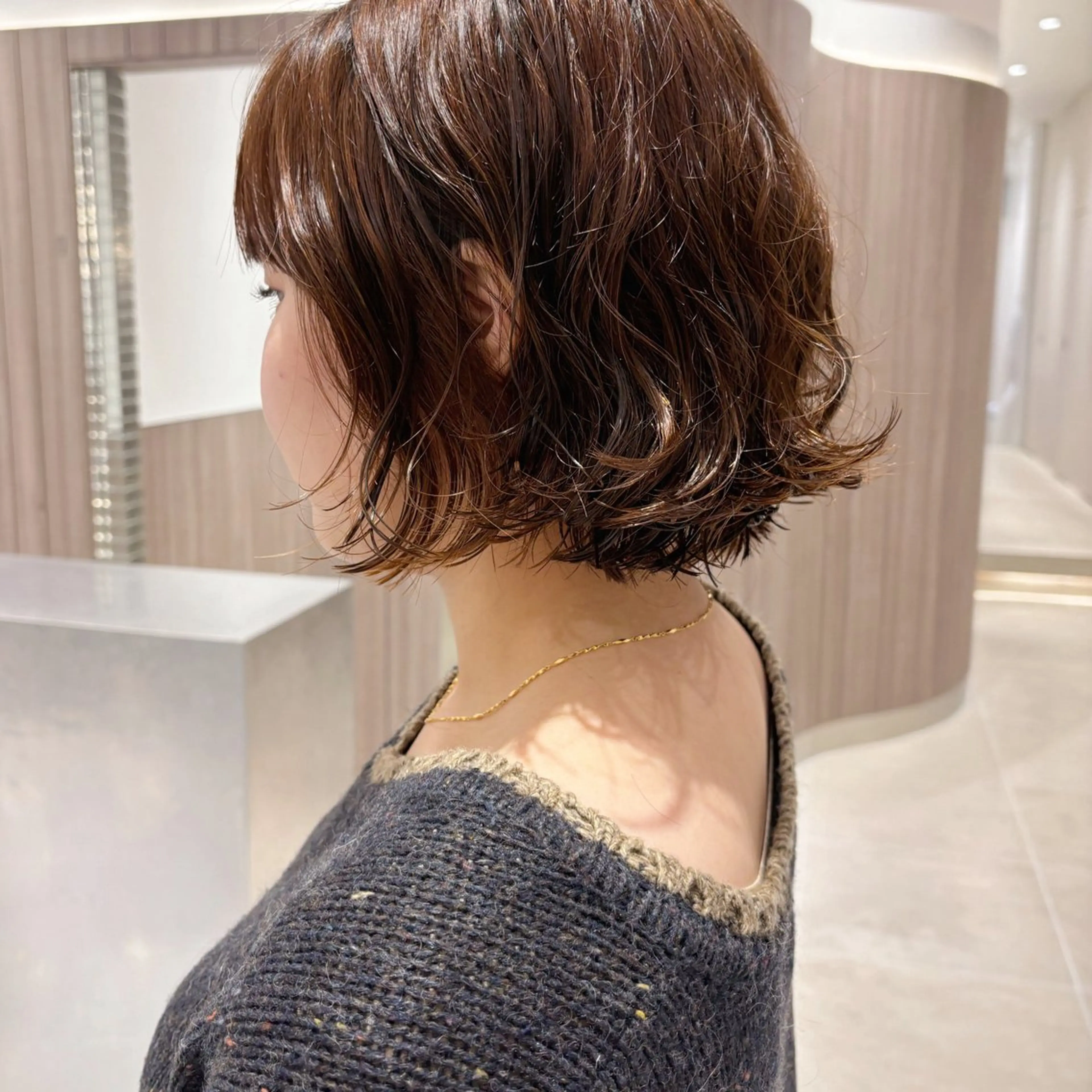 【ケア剤配合でダメージレス🤍】似合わせカット+ぷるっとデジタルパーマ♡〔小顔カット/ニュアンスパーマ/艶髪/ 〕の写真