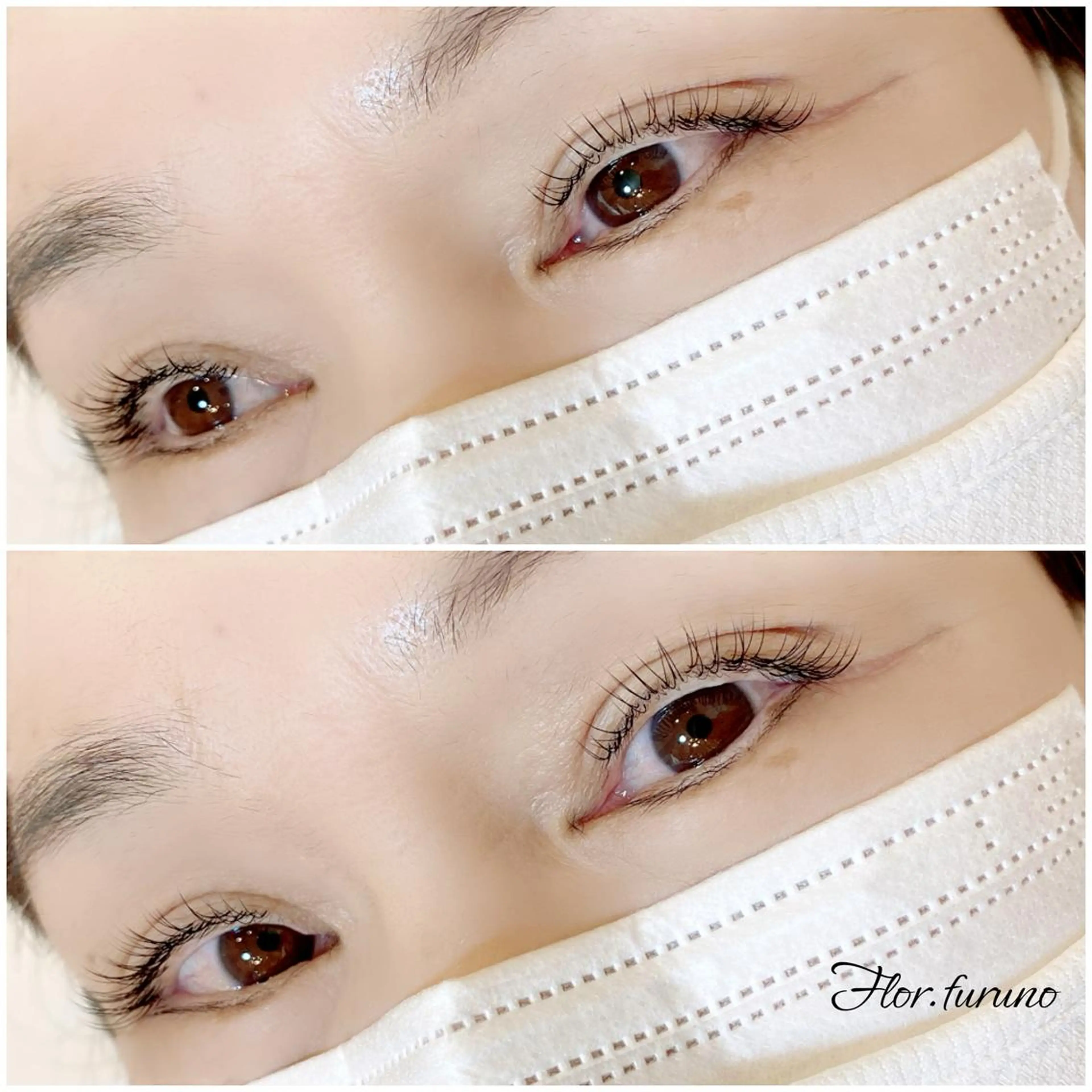 マツエク・マツパ アイブロウ 付け放題 ナチュラル セーブル Flor上大岡 ＊フルノ リナ＊のマツエク・マツパデザイン