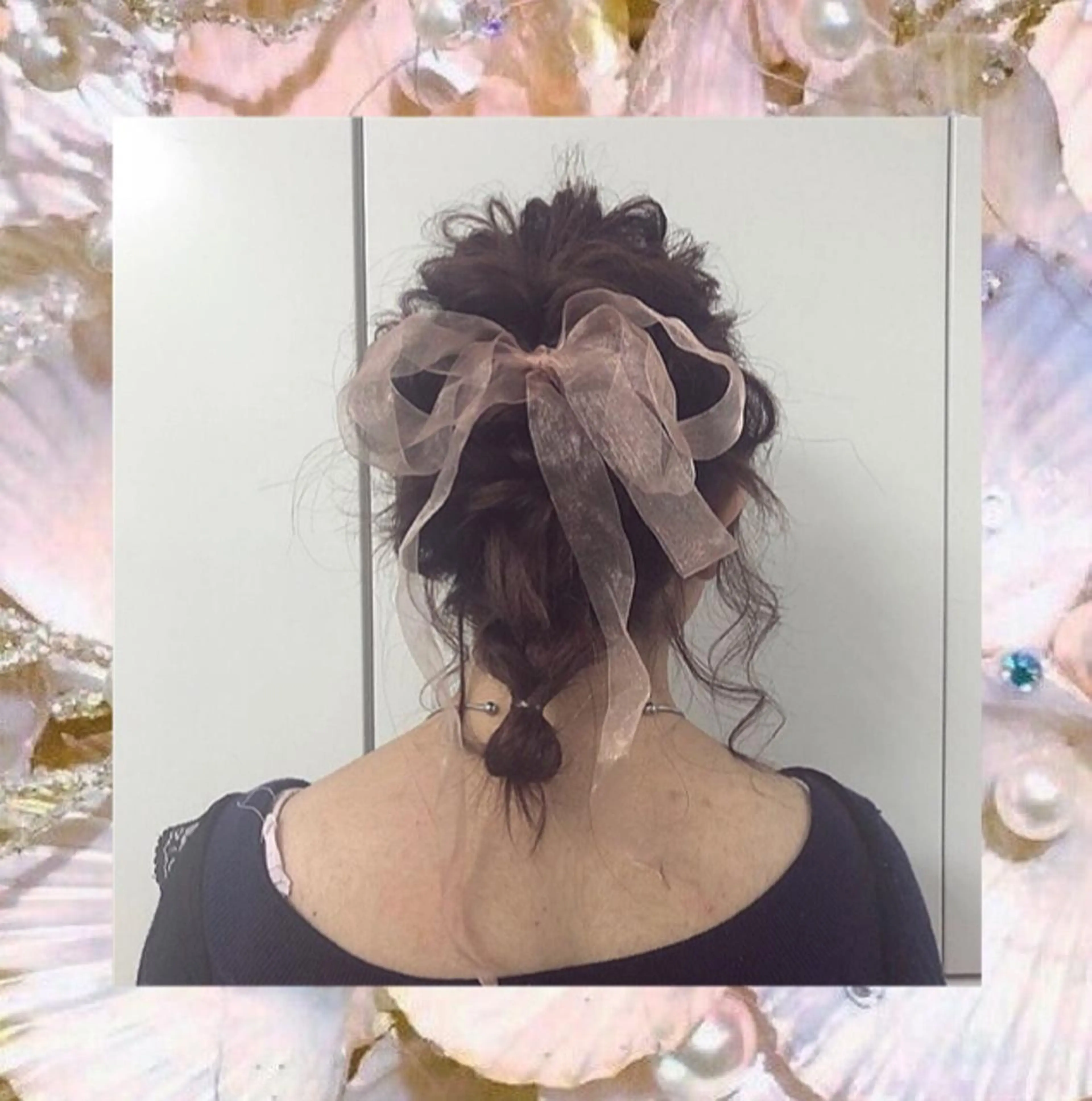 セミロング カラー パーマ ヘアアレンジ デザインカラー イヤリングカラー グラデーションカラー インナーカラー 髪質改善🫧ベージュ 椙山 響のヘアスタイル