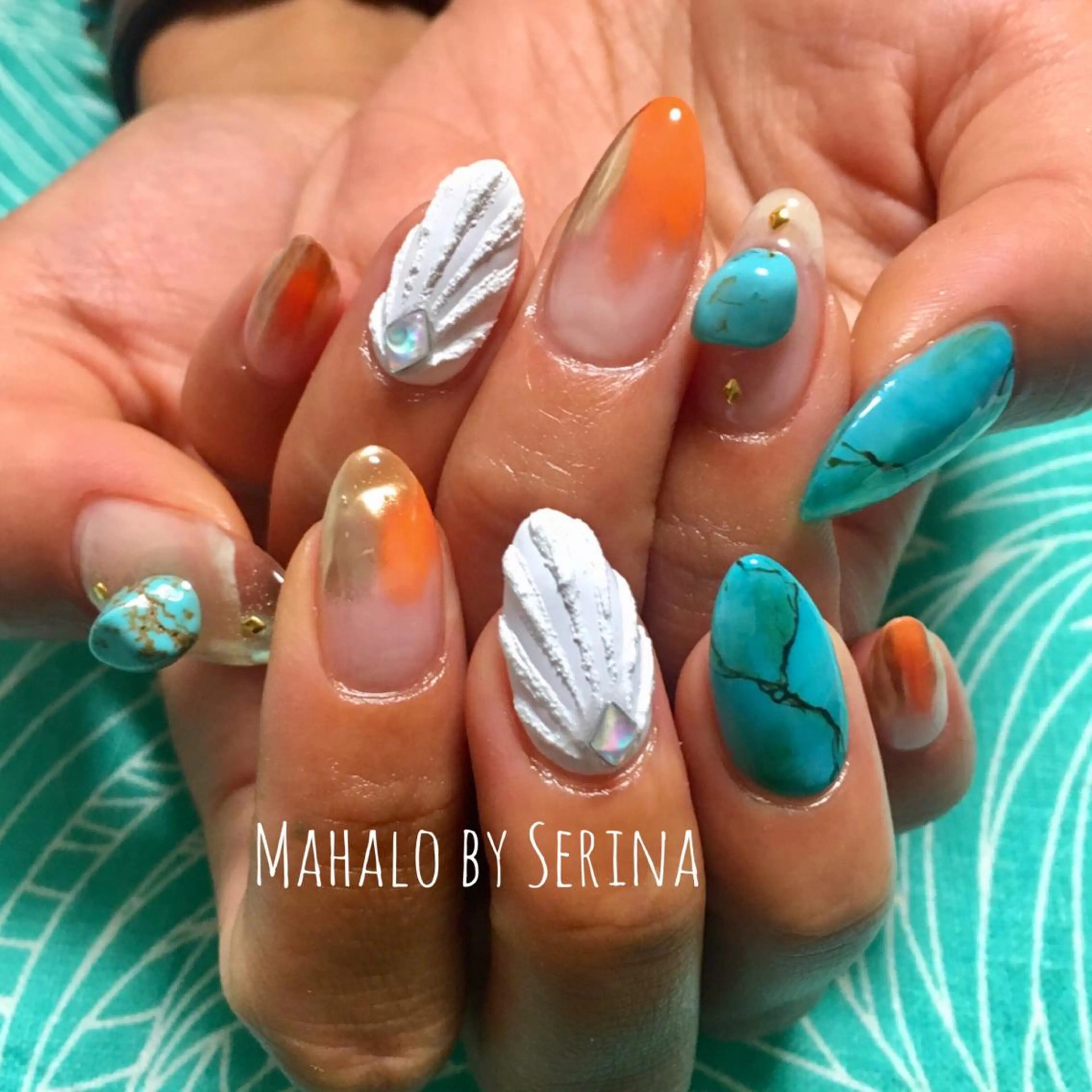 ロング ネイル SUNNY BAE. SERINAのネイルデザイン