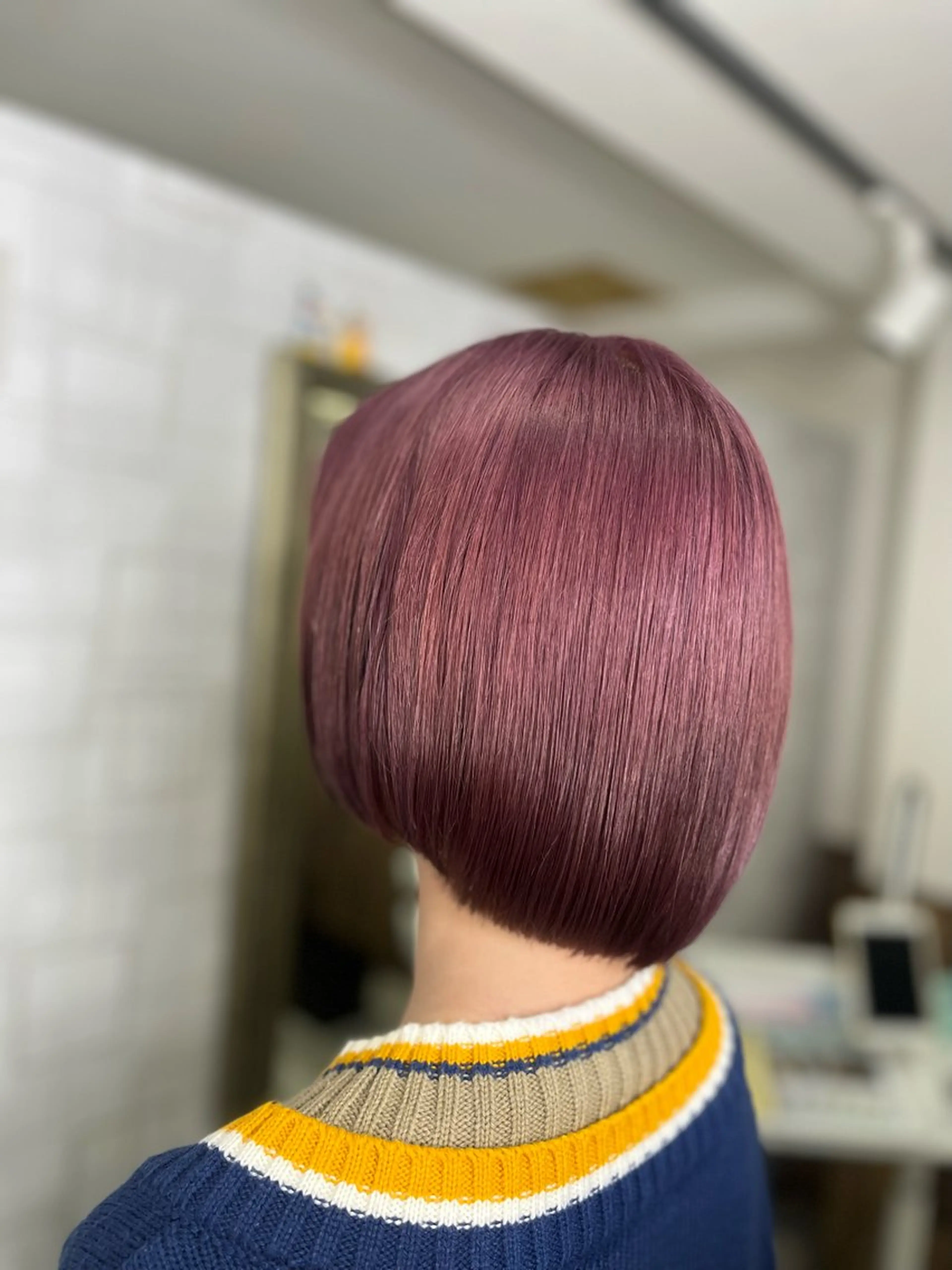 ショート カラー ブリーチ 透明感カラー ラベンダーカラー ラベンダーピンク ピンクカラー ヘアカラー トリートメント Beauty&barber Re:tle所属・河野 有希のヘアスタイル