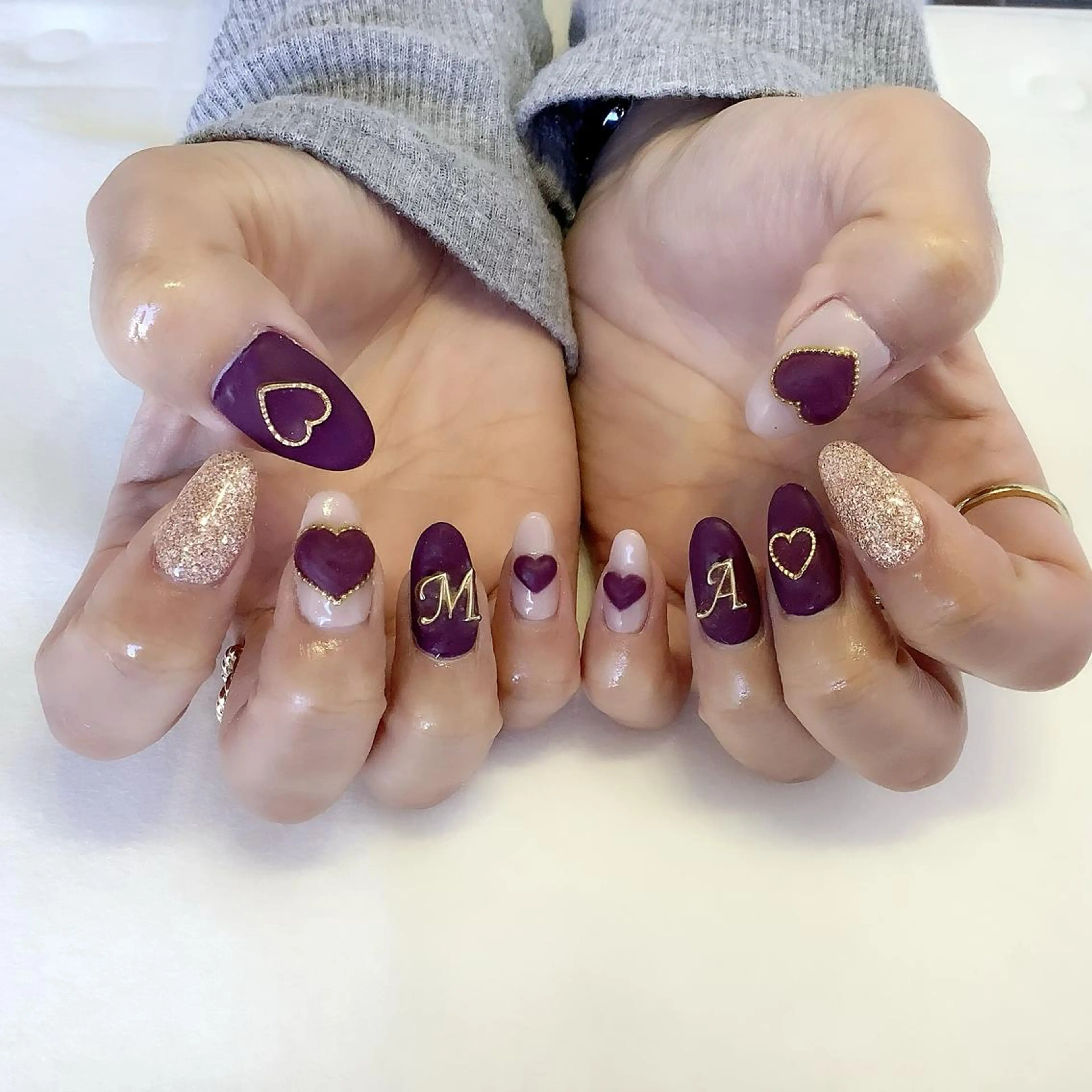 ネイル ハンドネイル 💎🐰 saki. m 🐰💎のネイルデザイン