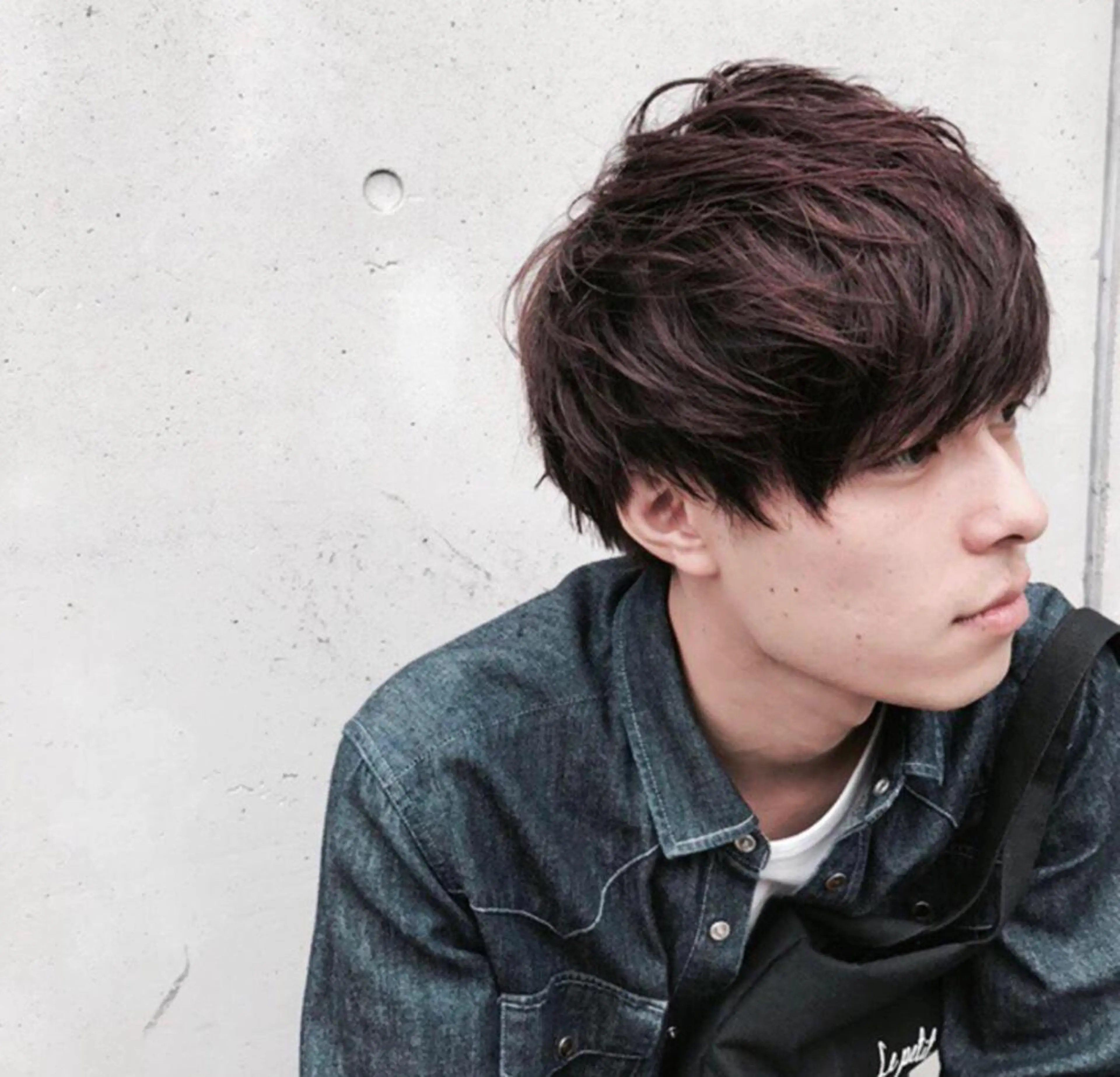 ショート カラー パーマ メンズ JUNTA 梅田茶屋町のヘアスタイル