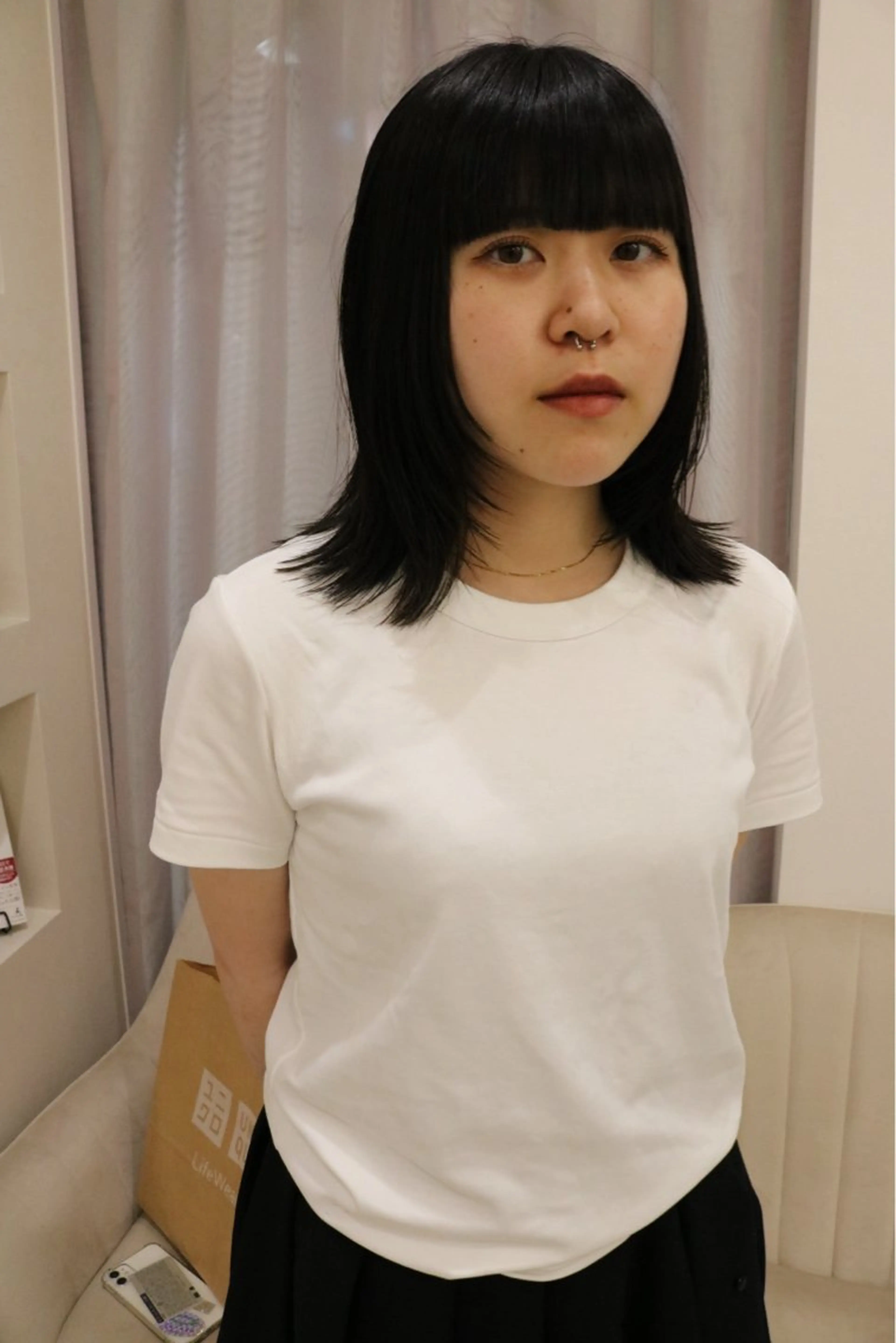 ミディアム カラー 松村 澪里のヘアスタイル