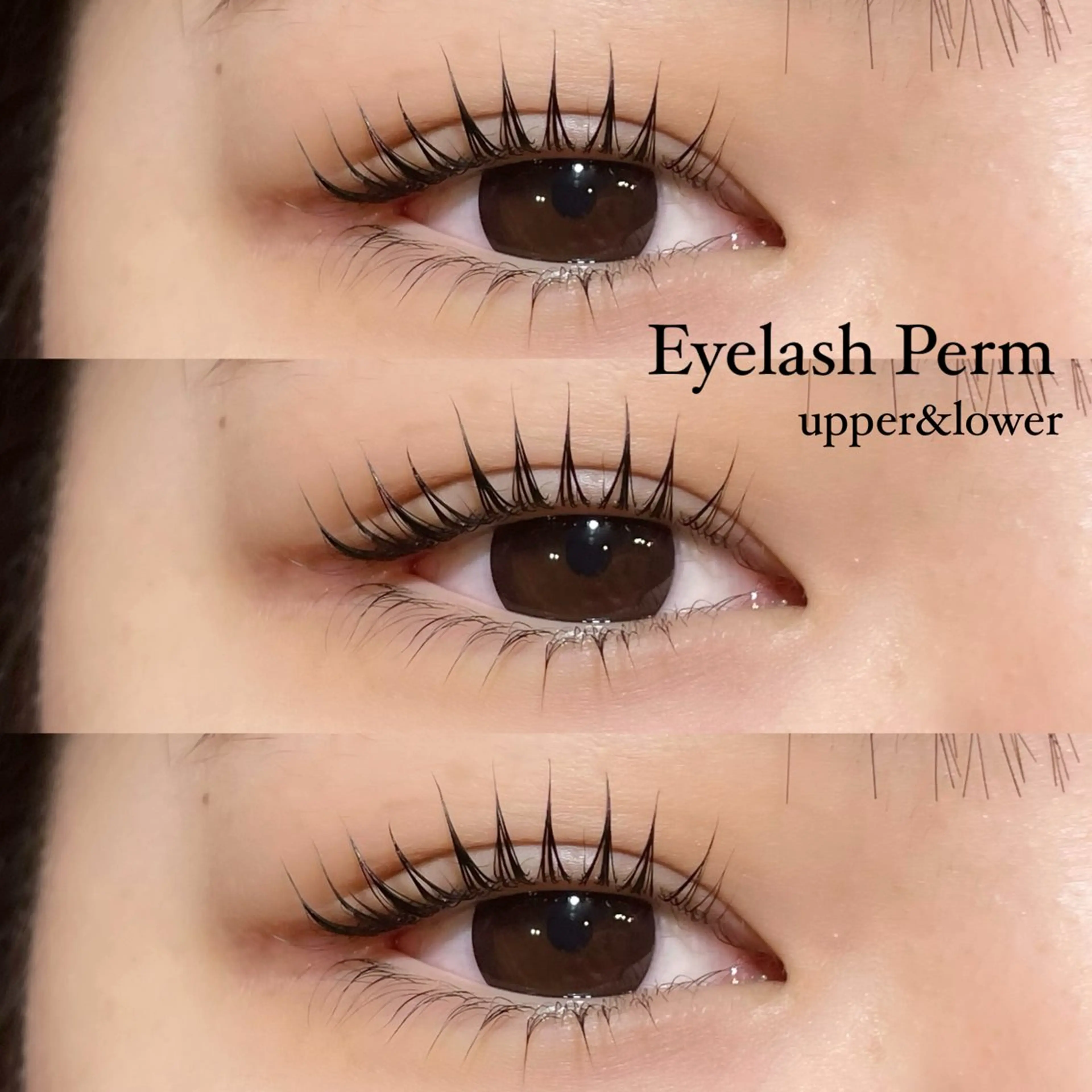 マツエク・マツパ 下まつげエクステ 一重×まつ毛パーマ マツパ Linka 🎀のマツエク・マツパデザイン